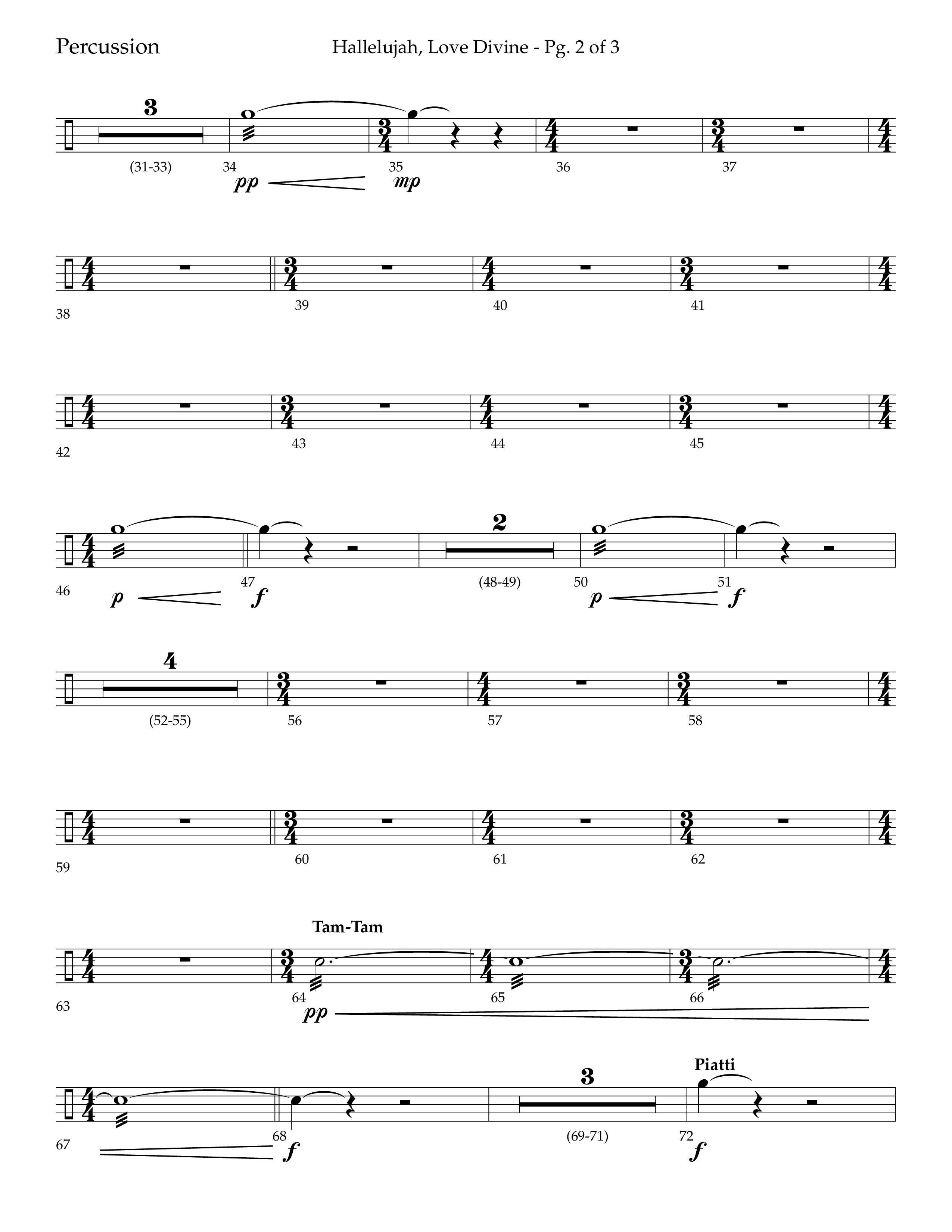 Hallelujah Love Divine (Choral Anthem SATB) Percussion (Lifeway Choral / Arr. John Bolin / Arr. Don Koch / Orch. Phillip Keveren)