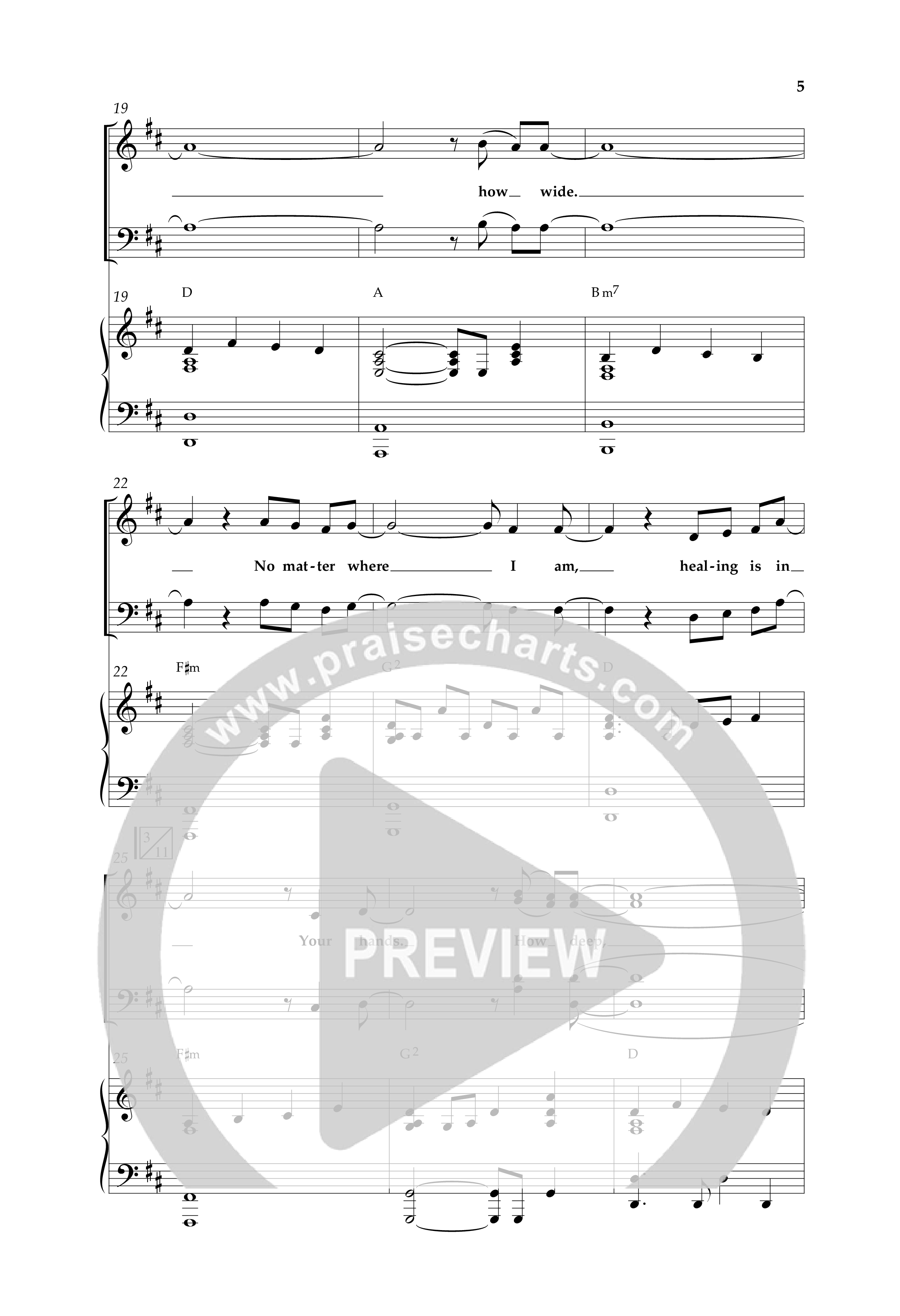 Healing Is In Your Hands (Choral Anthem SATB) Anthem (SATB/Piano) (Lifeway Choral / Arr. Cliff Duren)