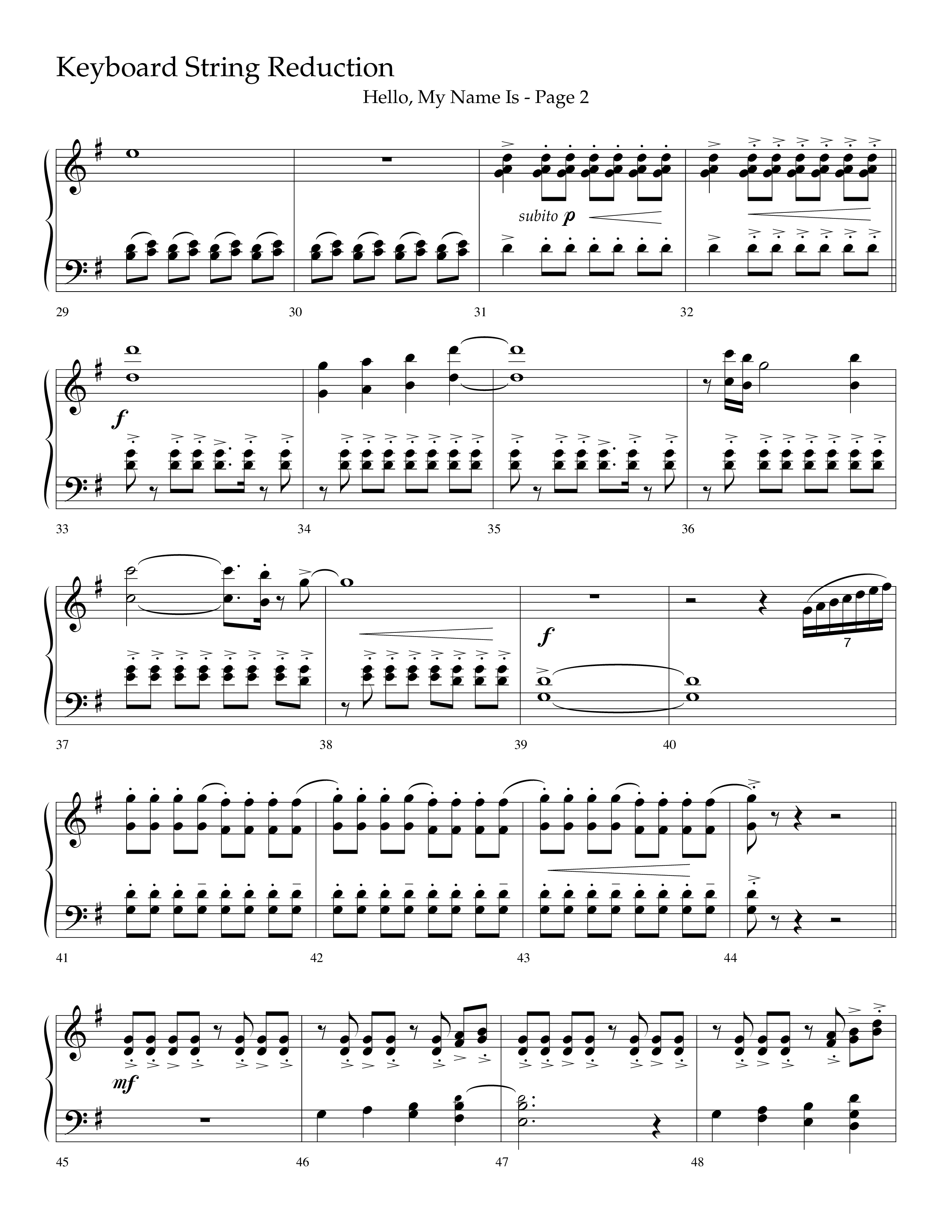 Hello My Name Is (Choral Anthem SATB) String Reduction (Lifeway Choral / Arr. Jim Hammerly)