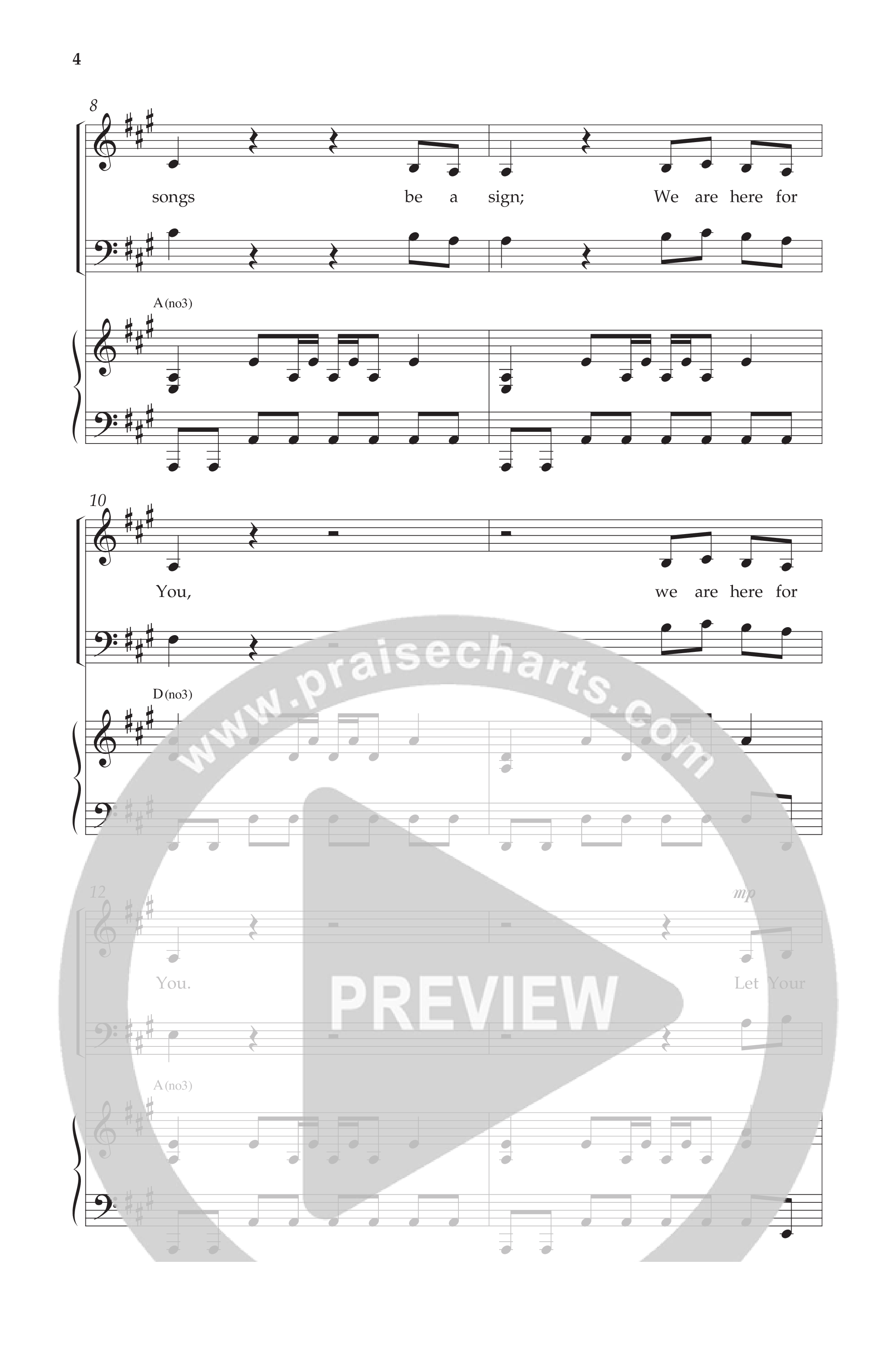 Here For You (Choral Anthem SATB) Anthem (SATB/Piano) (Lifeway Choral / Arr. Travis Cottrell / Orch. Daniel Semsen)