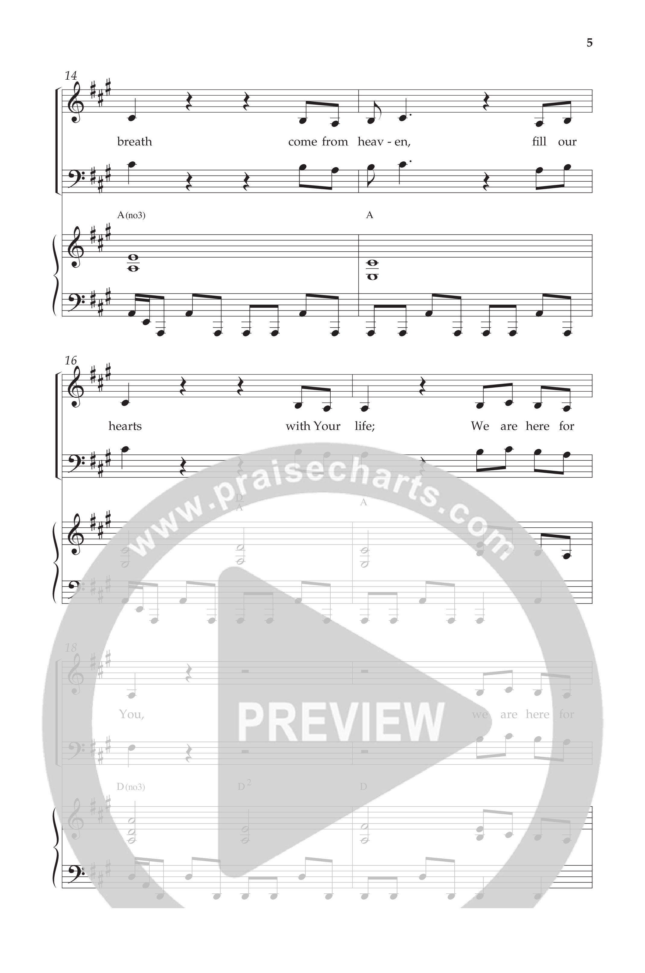 Here For You (Choral Anthem SATB) Anthem (SATB/Piano) (Lifeway Choral / Arr. Travis Cottrell / Orch. Daniel Semsen)