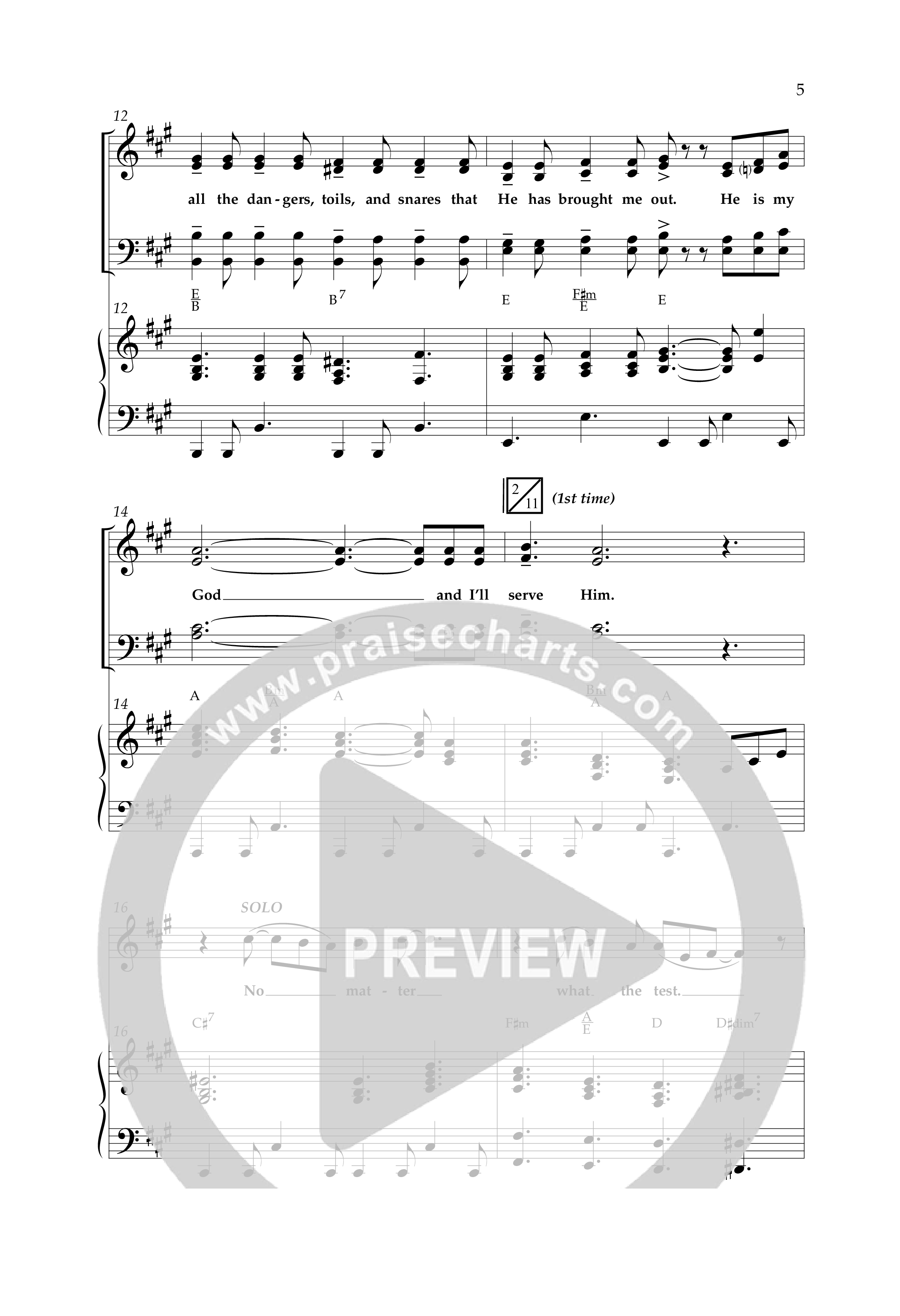 He Never Failed Me Yet (Choral Anthem SATB) Anthem (SATB/Piano) (Lifeway Choral / Arr. Cliff Duren)