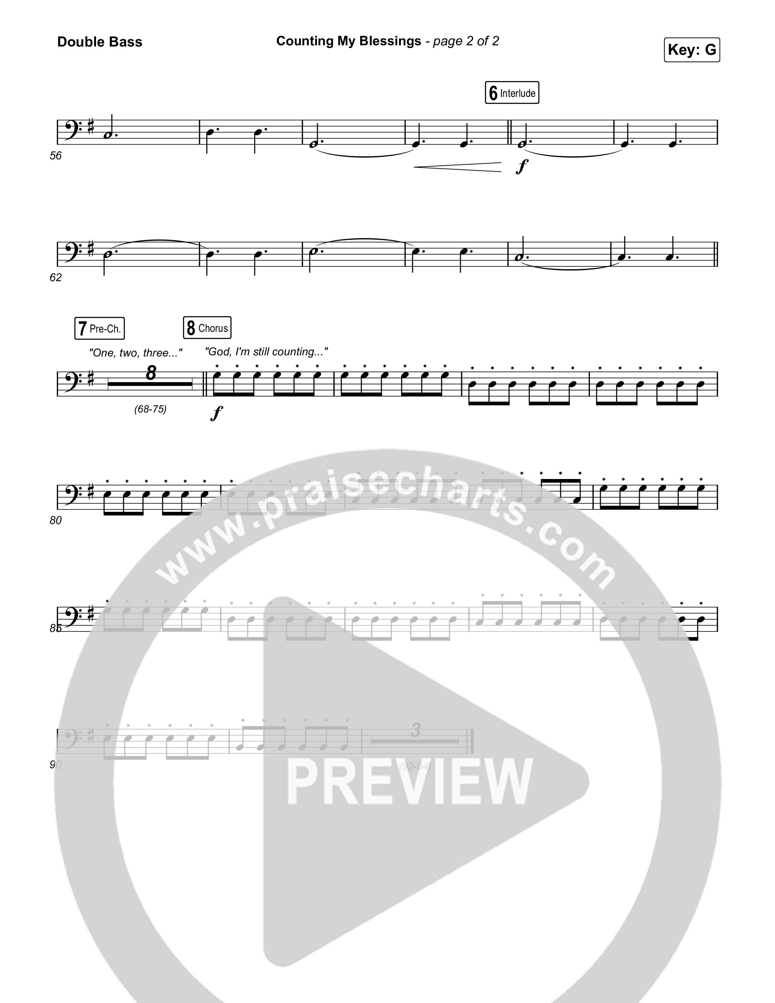 Counting My Blessings String Bass (Seph Schlueter / Matt Maher)