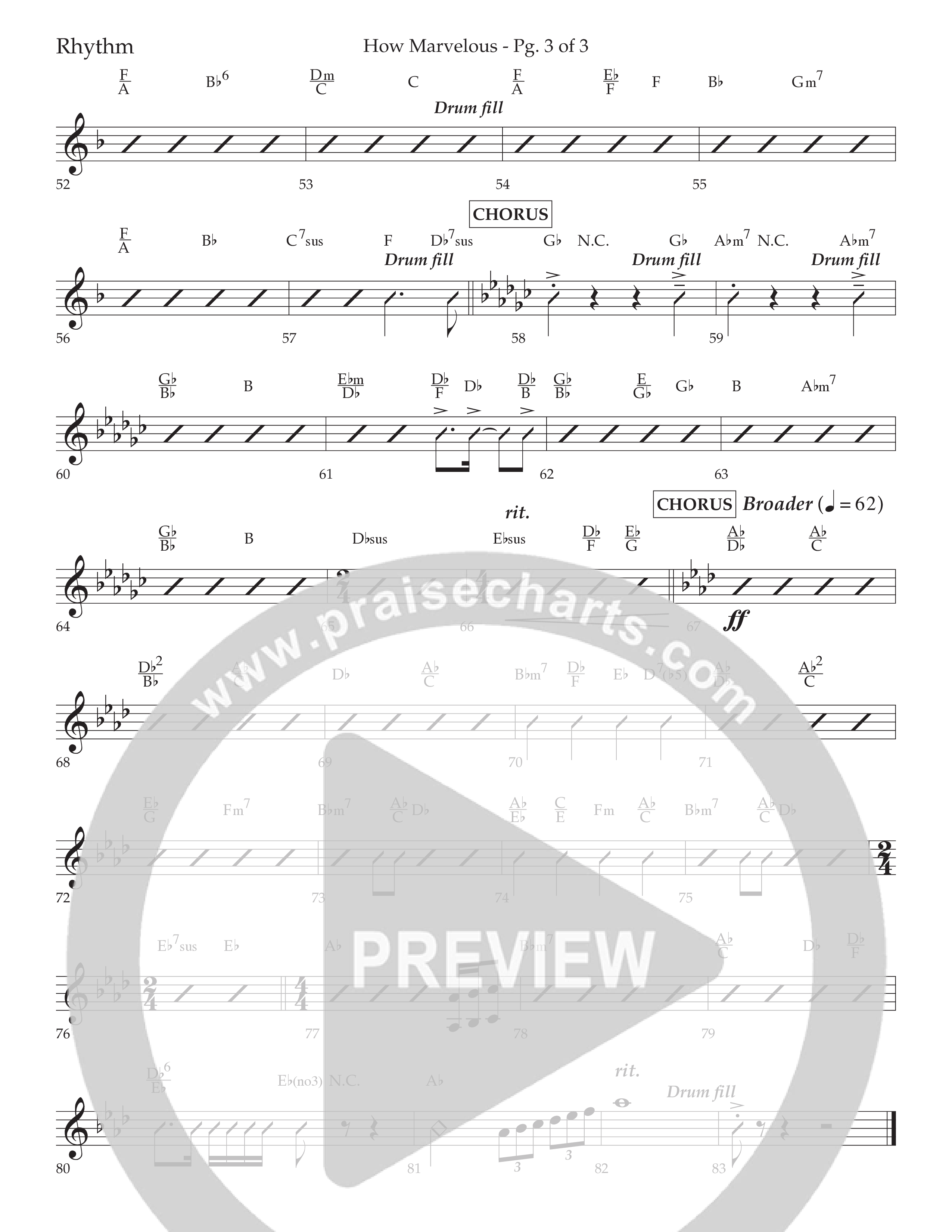 How Marvelous Medley (Choral Anthem SATB) Lead Melody & Rhythm (Lifeway Choral / Arr. David Wise / Orch. Cliff Duren)