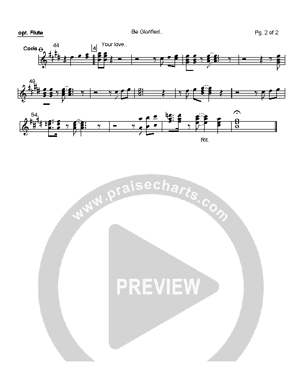 Be Glorified Flute (Charlie Hall)