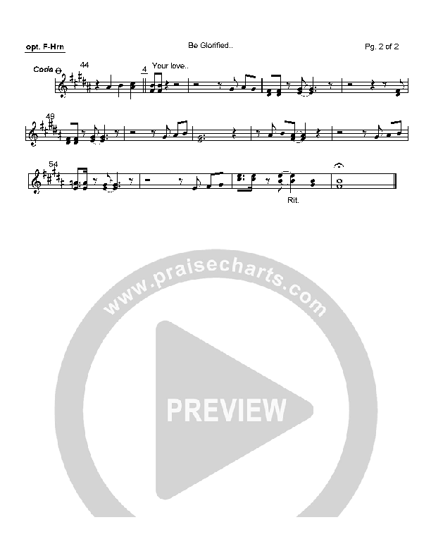 Be Glorified French Horn (Charlie Hall)