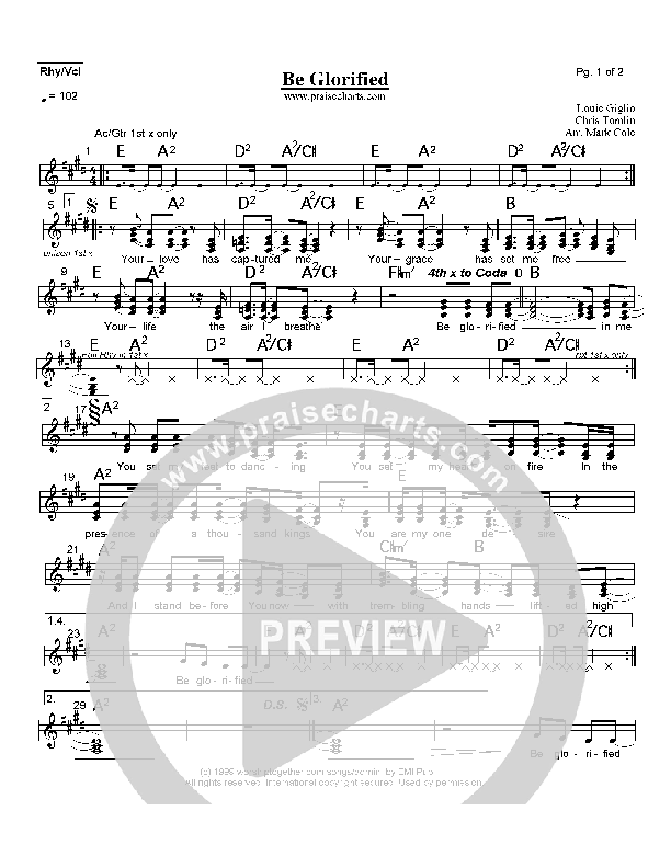 Be Glorified Praise Band (Charlie Hall)