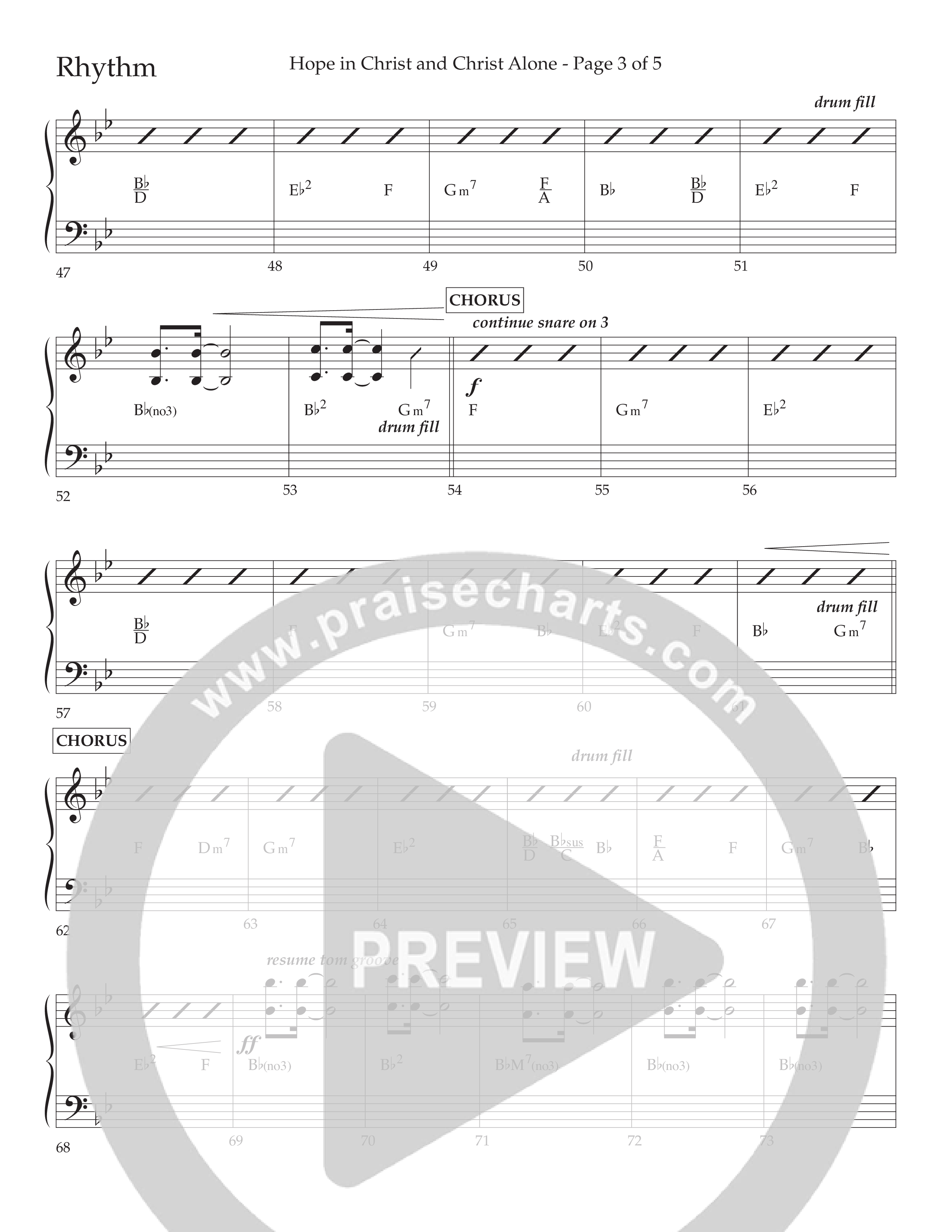 Hope In Christ And Christ Alone (Choral Anthem SATB) Lead Melody & Rhythm (Lifeway Choral / Arr. Cliff Duren)