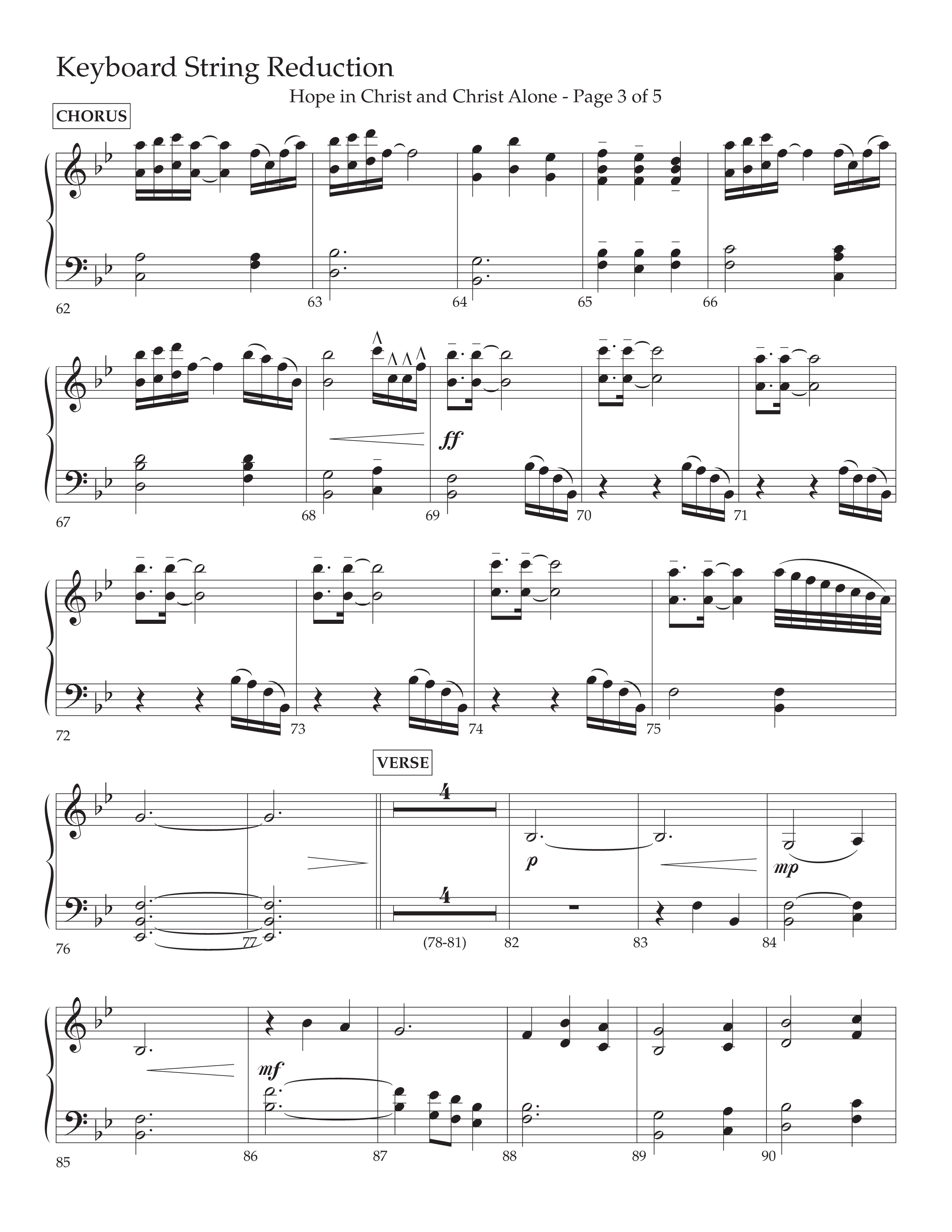 Hope In Christ And Christ Alone (Choral Anthem SATB) String Reduction (Lifeway Choral / Arr. Cliff Duren)