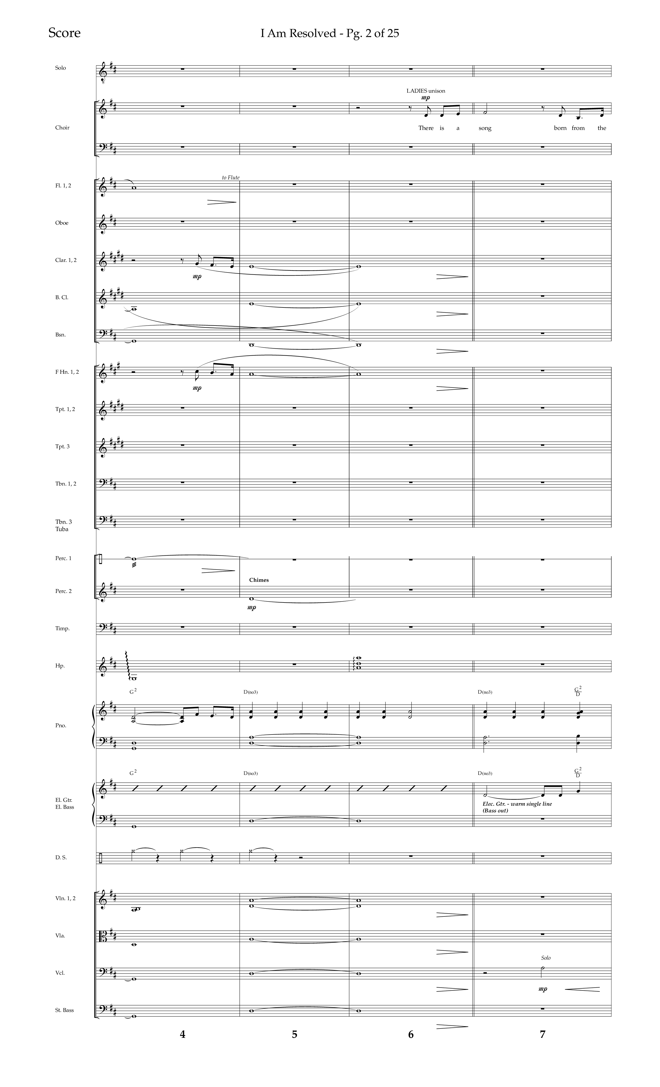 I Am Resolved (with I Have Decided To Follow Jesus) (Choral Anthem SATB) Orchestration (Lifeway Choral / Arr. John Bolin / Orch. Richard Kingsmore)