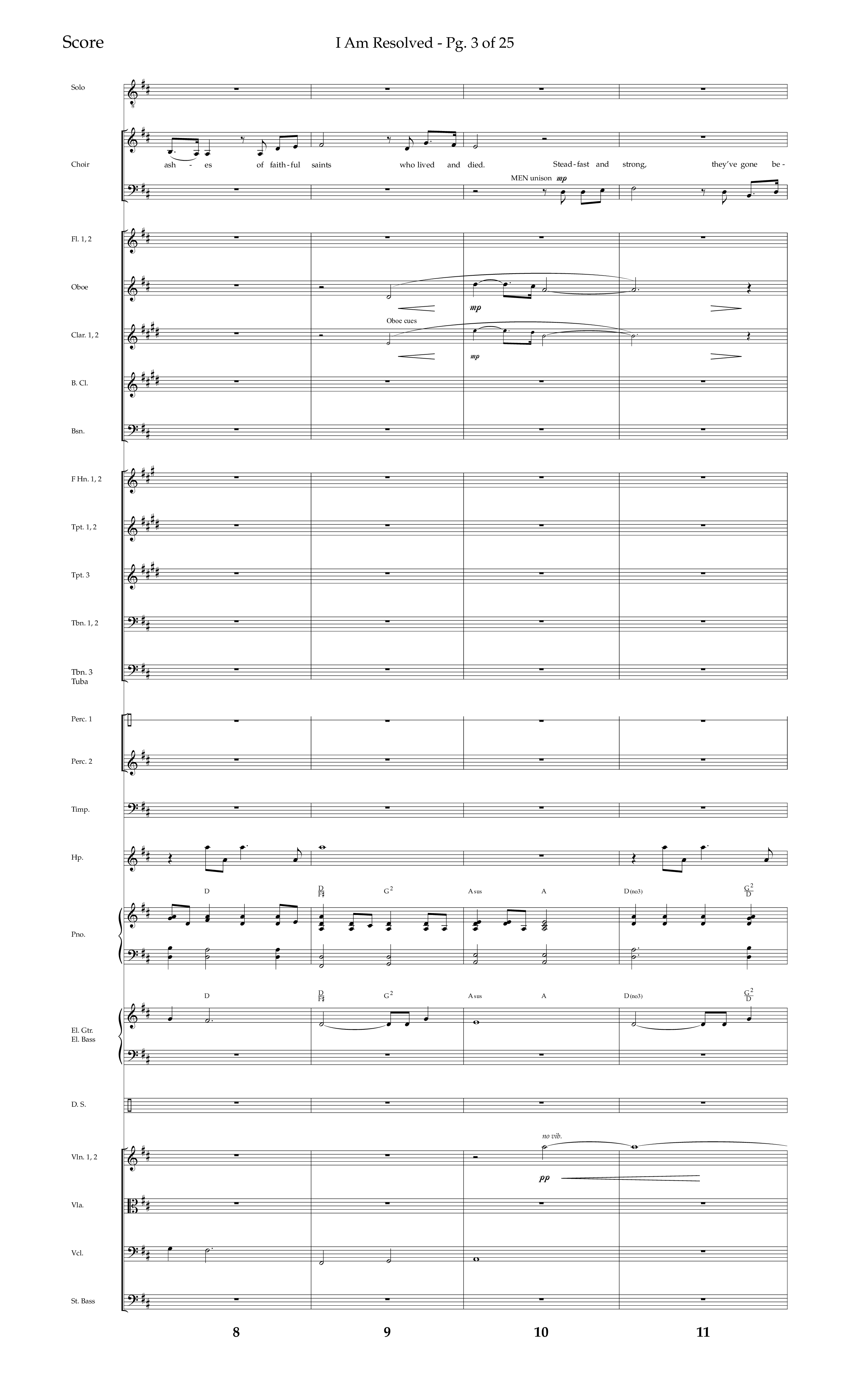 I Am Resolved (with I Have Decided To Follow Jesus) (Choral Anthem SATB) Orchestration (Lifeway Choral / Arr. John Bolin / Orch. Richard Kingsmore)
