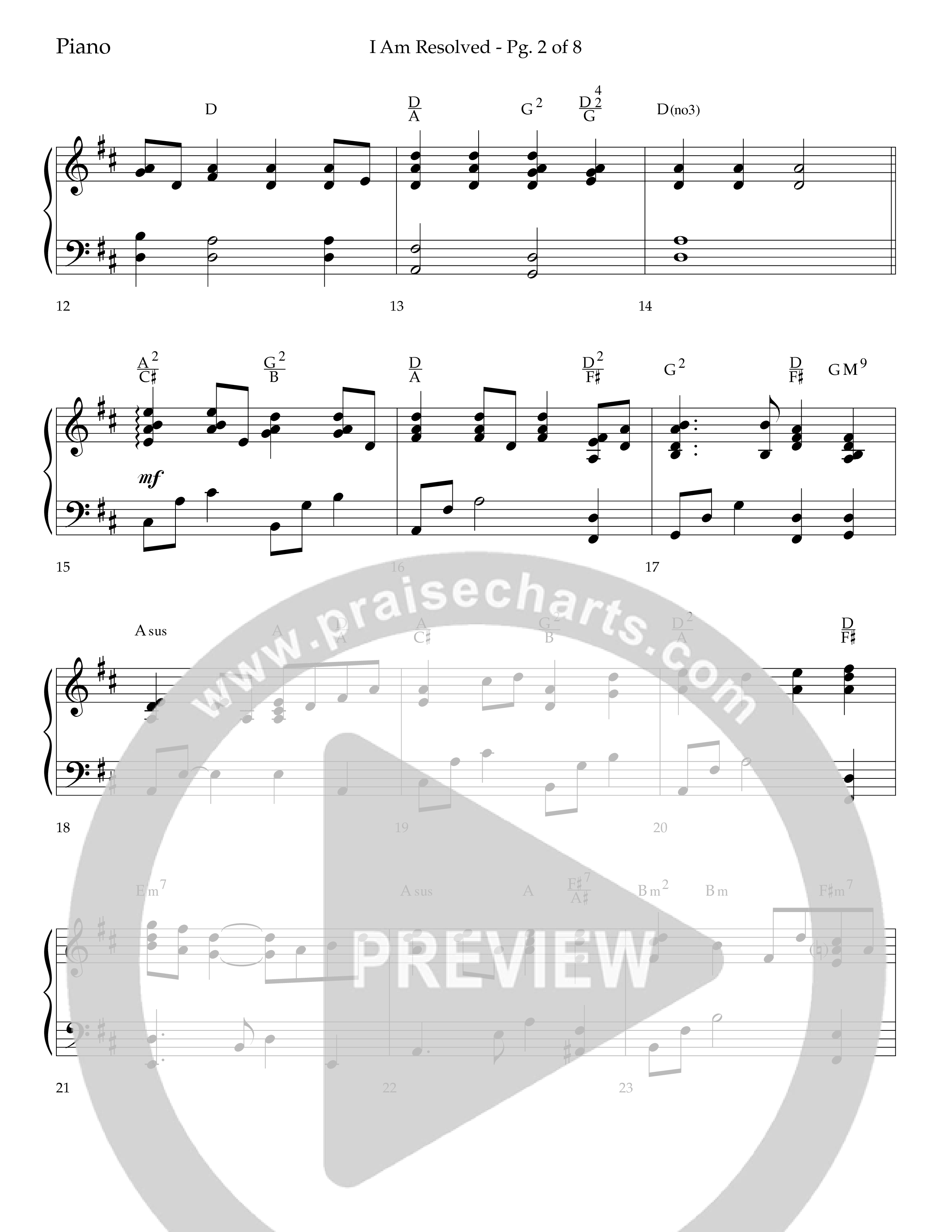 I Am Resolved (with I Have Decided To Follow Jesus) (Choral Anthem SATB) Lead Melody & Rhythm (Lifeway Choral / Arr. John Bolin / Orch. Richard Kingsmore)