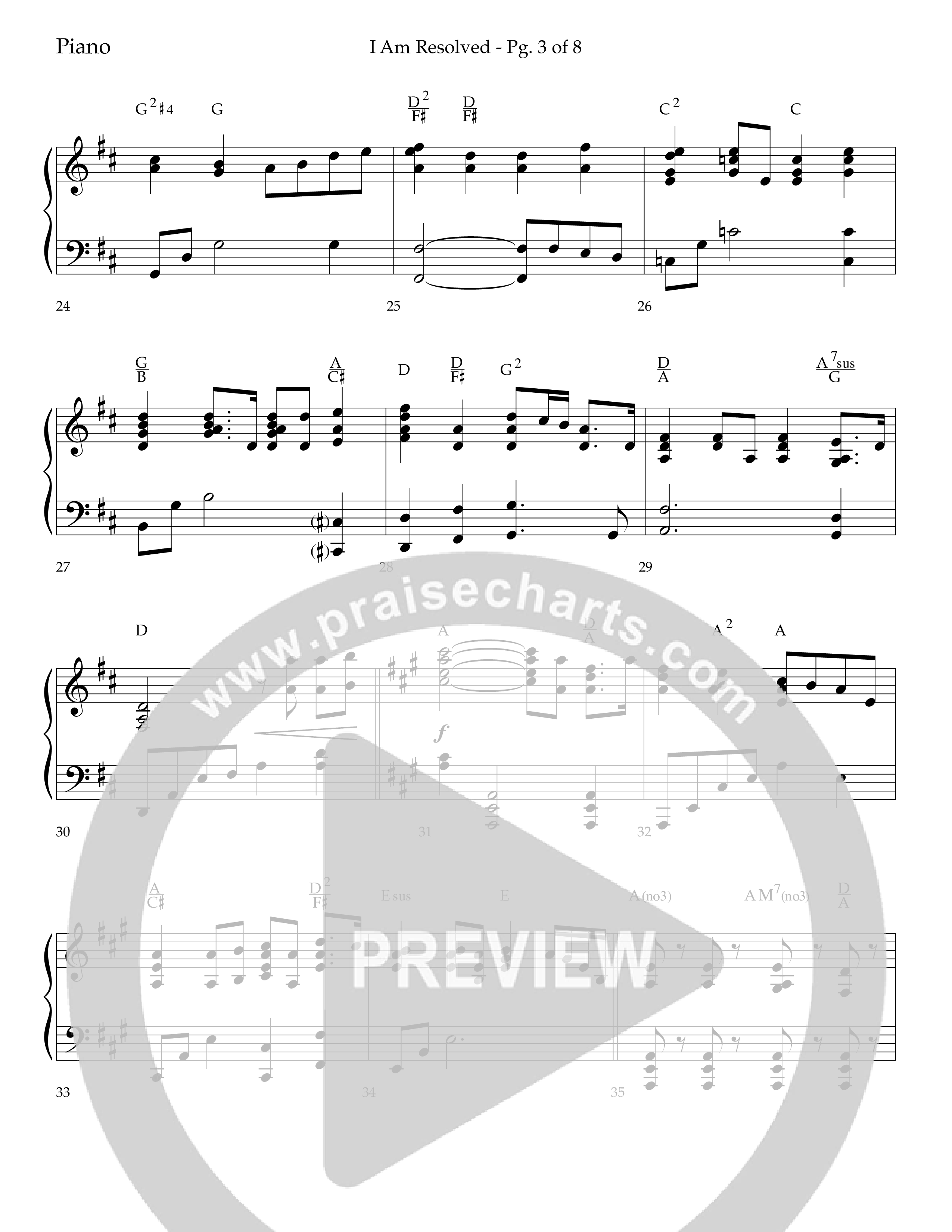 I Am Resolved (with I Have Decided To Follow Jesus) (Choral Anthem SATB) Lead Melody & Rhythm (Lifeway Choral / Arr. John Bolin / Orch. Richard Kingsmore)