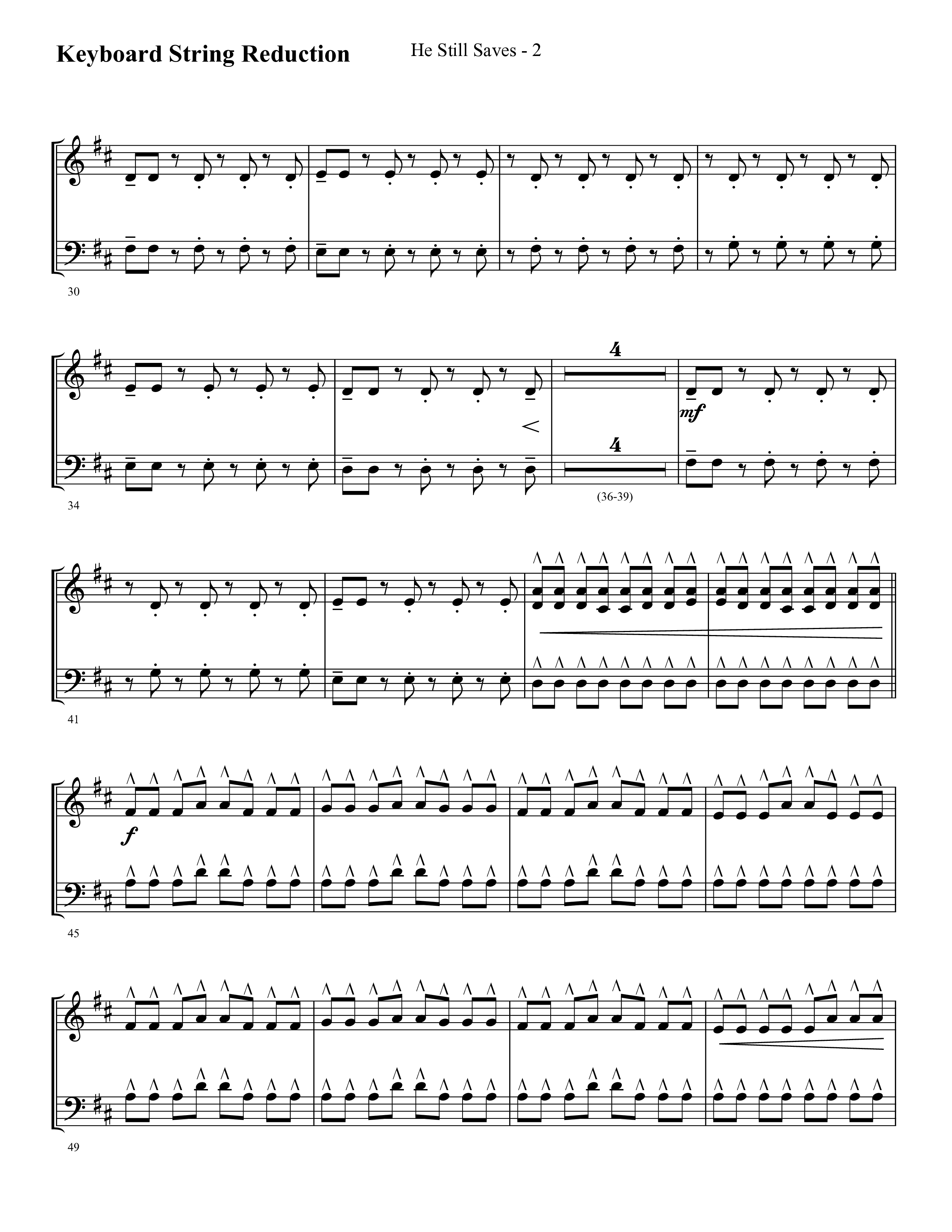 He Still Saves (with Jesus Saves) (Choral Anthem SATB) String Reduction (Lifeway Choral / Arr. Cliff Duren)