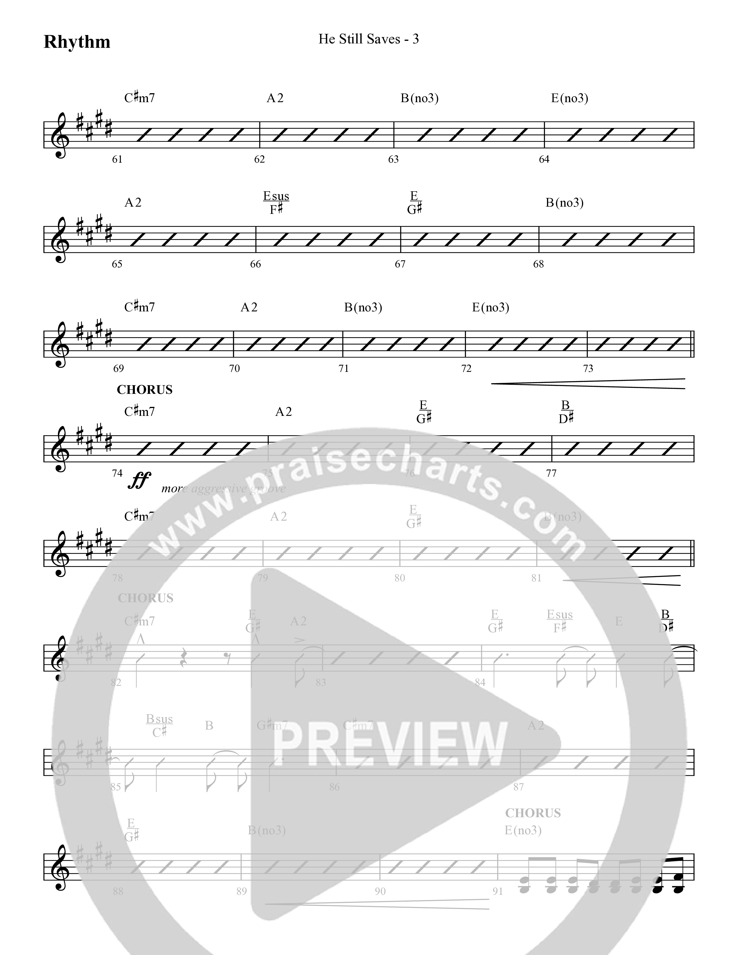 He Still Saves (with Jesus Saves) (Choral Anthem SATB) Lead Melody & Rhythm (Lifeway Choral / Arr. Cliff Duren)