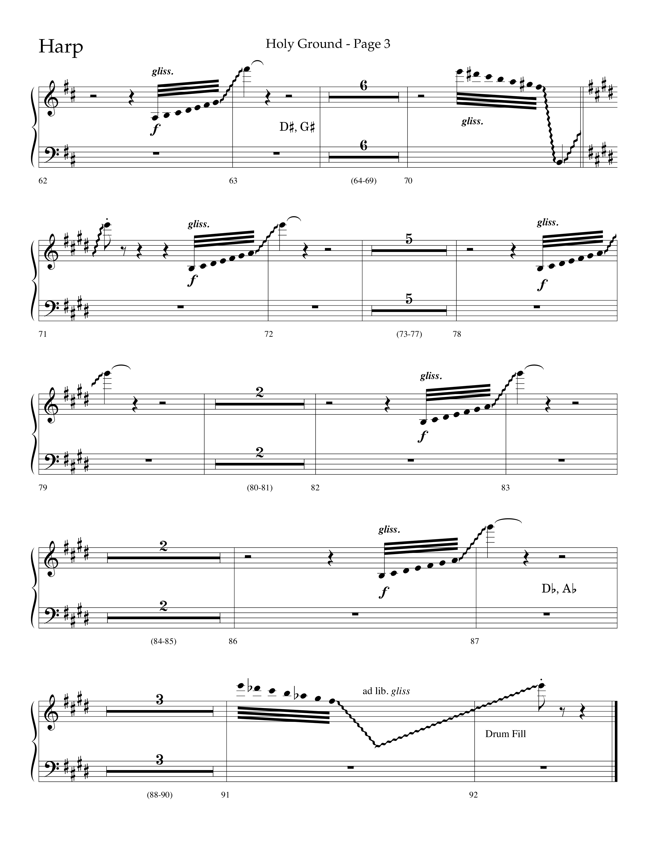 Holy Ground (Choral Anthem SATB) Harp (Lifeway Choral / Arr. Bradley Knight)