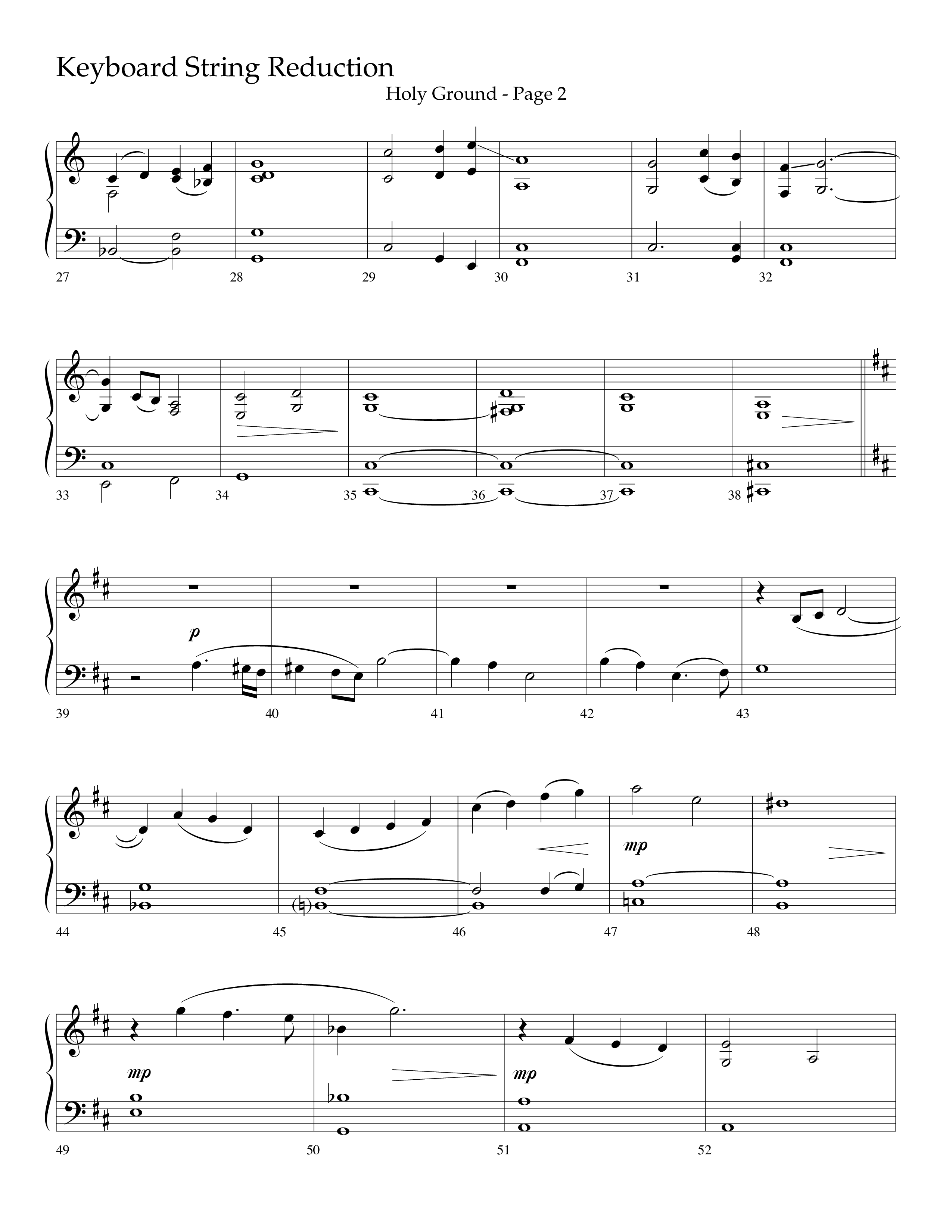 Holy Ground (Choral Anthem SATB) String Reduction (Lifeway Choral / Arr. Bradley Knight)