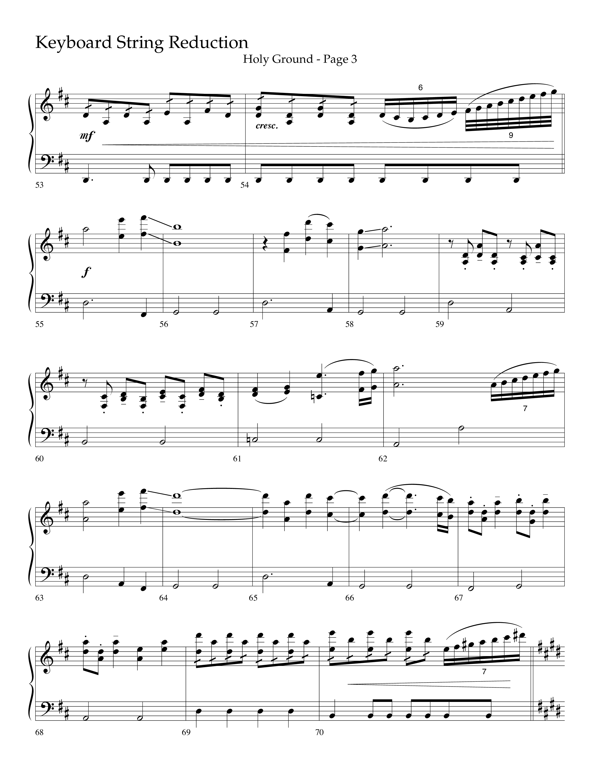 Holy Ground (Choral Anthem SATB) String Reduction (Lifeway Choral / Arr. Bradley Knight)