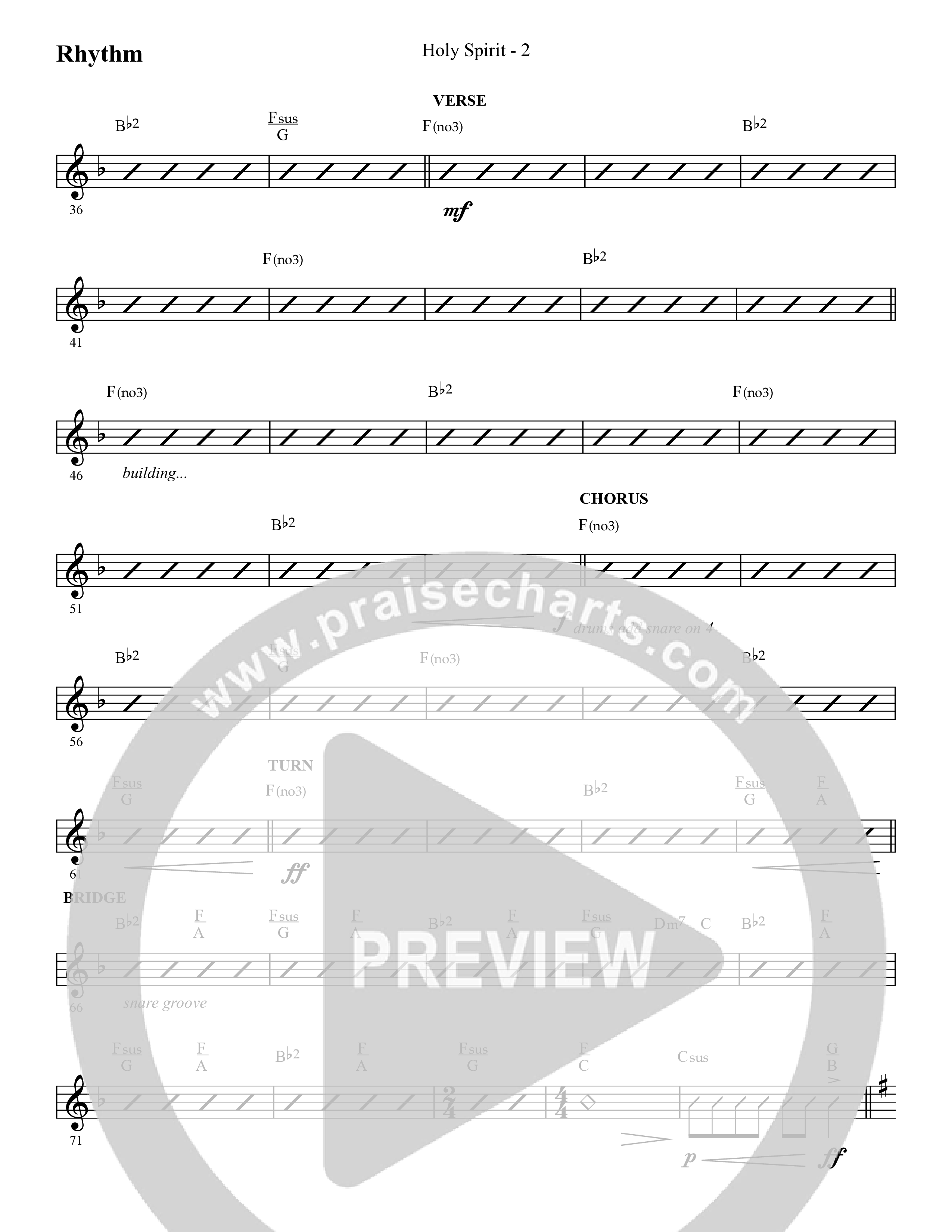 Holy Spirit  (Choral Anthem SATB) Lead Melody & Rhythm (Lifeway Choral / Arr. Cliff Duren)