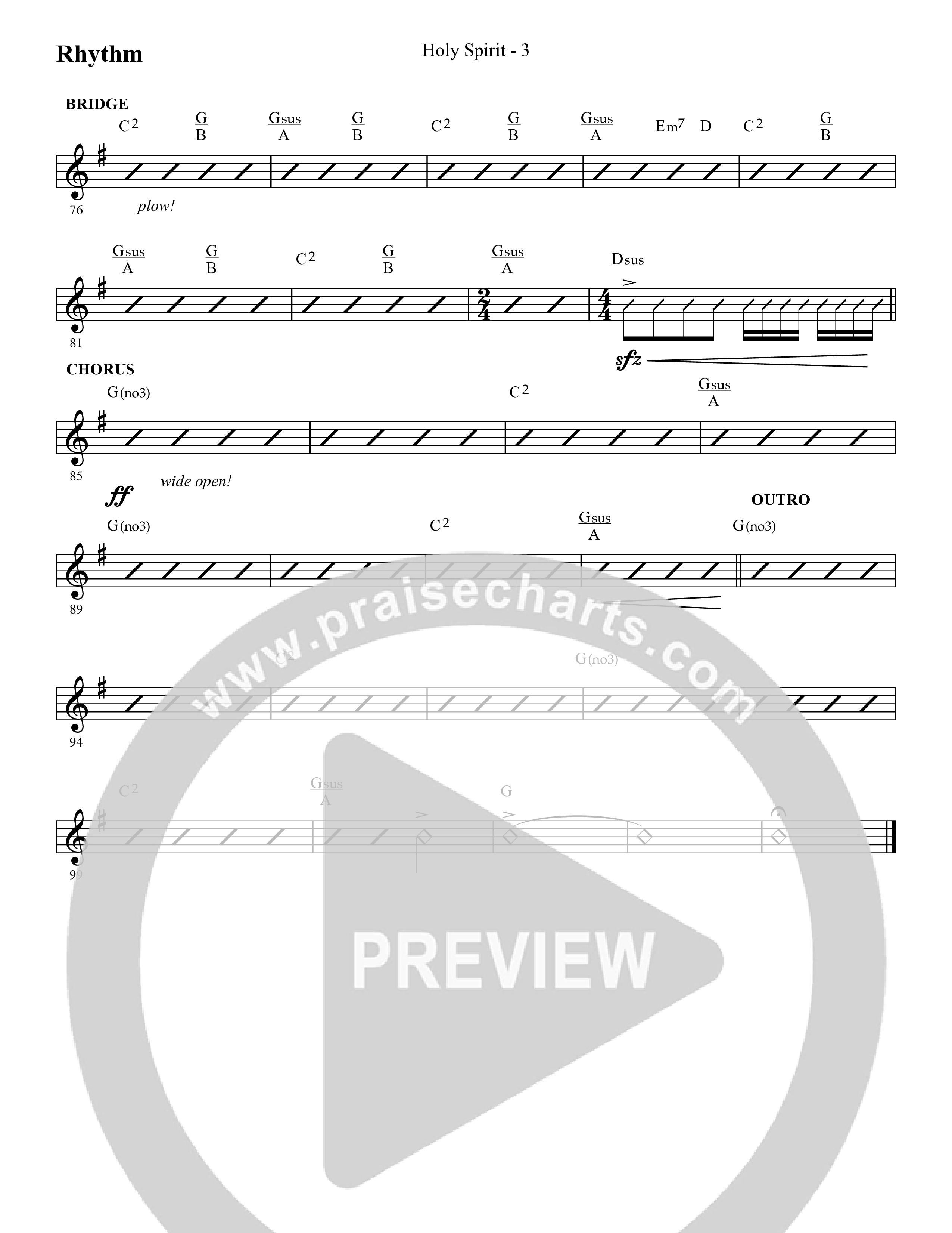 Holy Spirit  (Choral Anthem SATB) Lead Melody & Rhythm (Lifeway Choral / Arr. Cliff Duren)