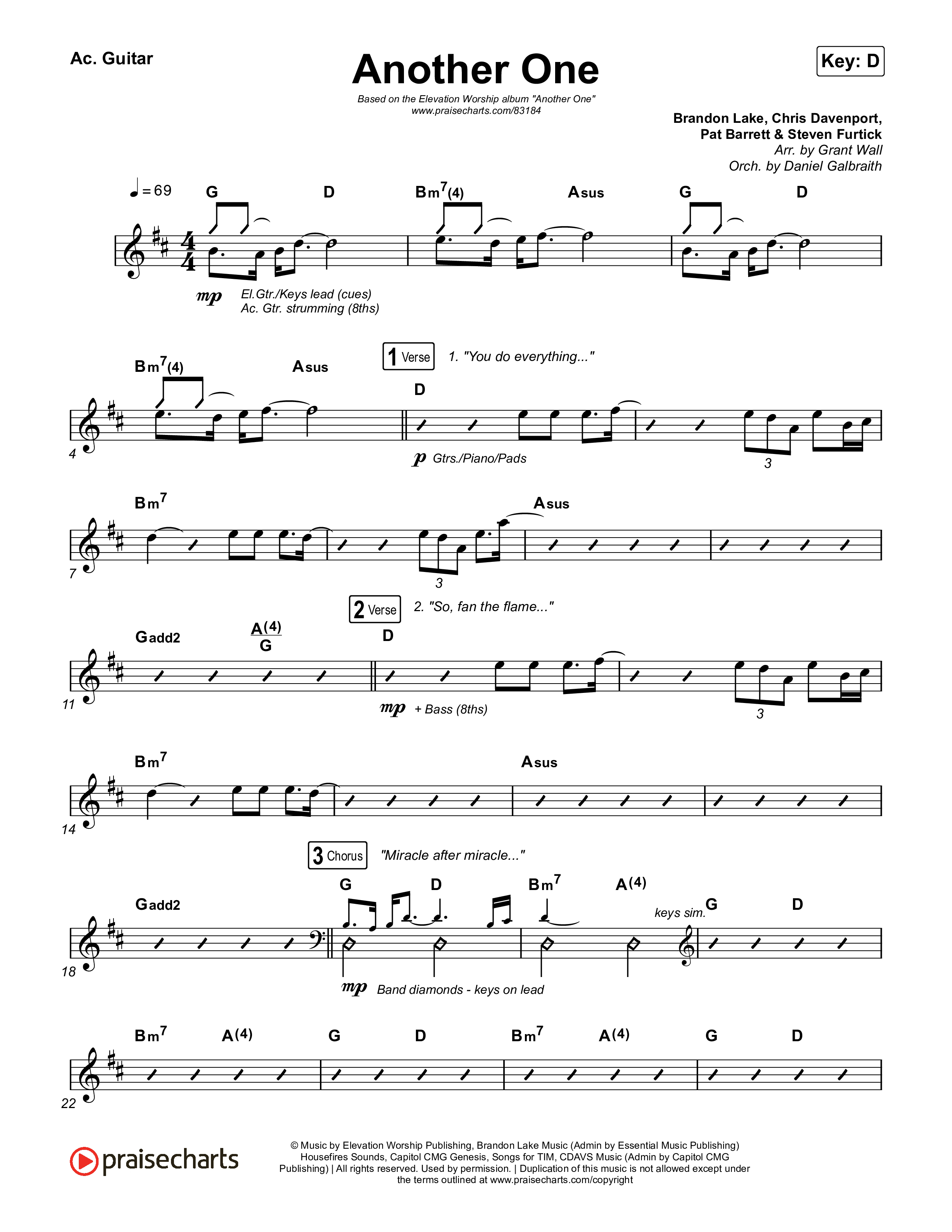 Another One Acoustic Guitar (Elevation Worship)