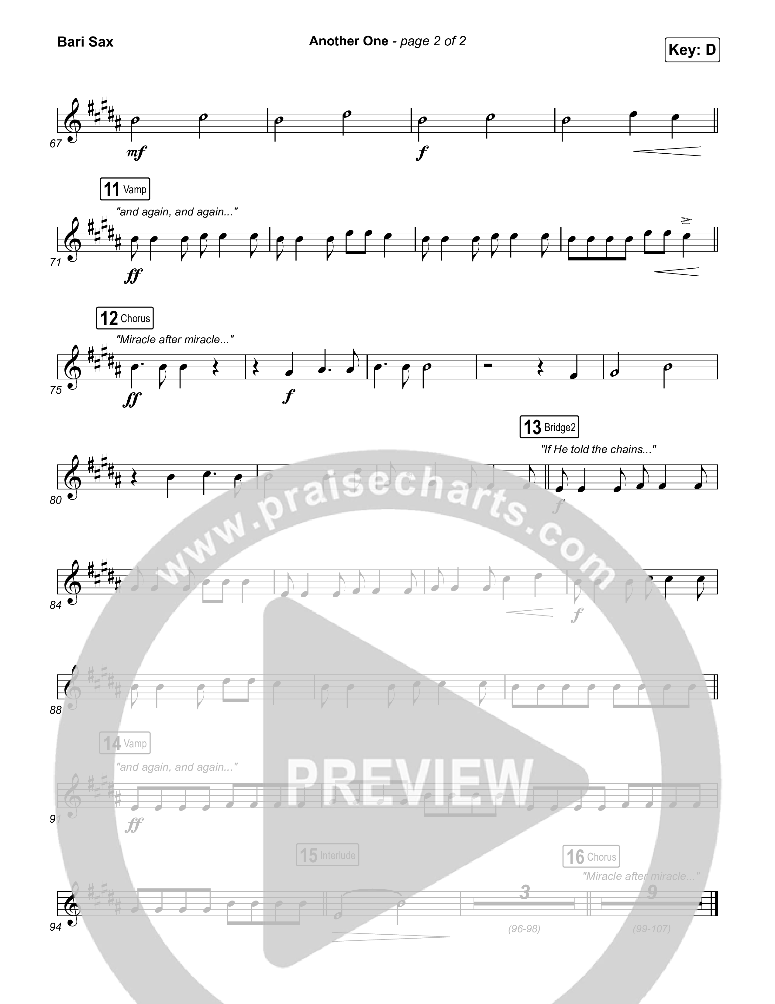 Another One Bari Sax (Elevation Worship)