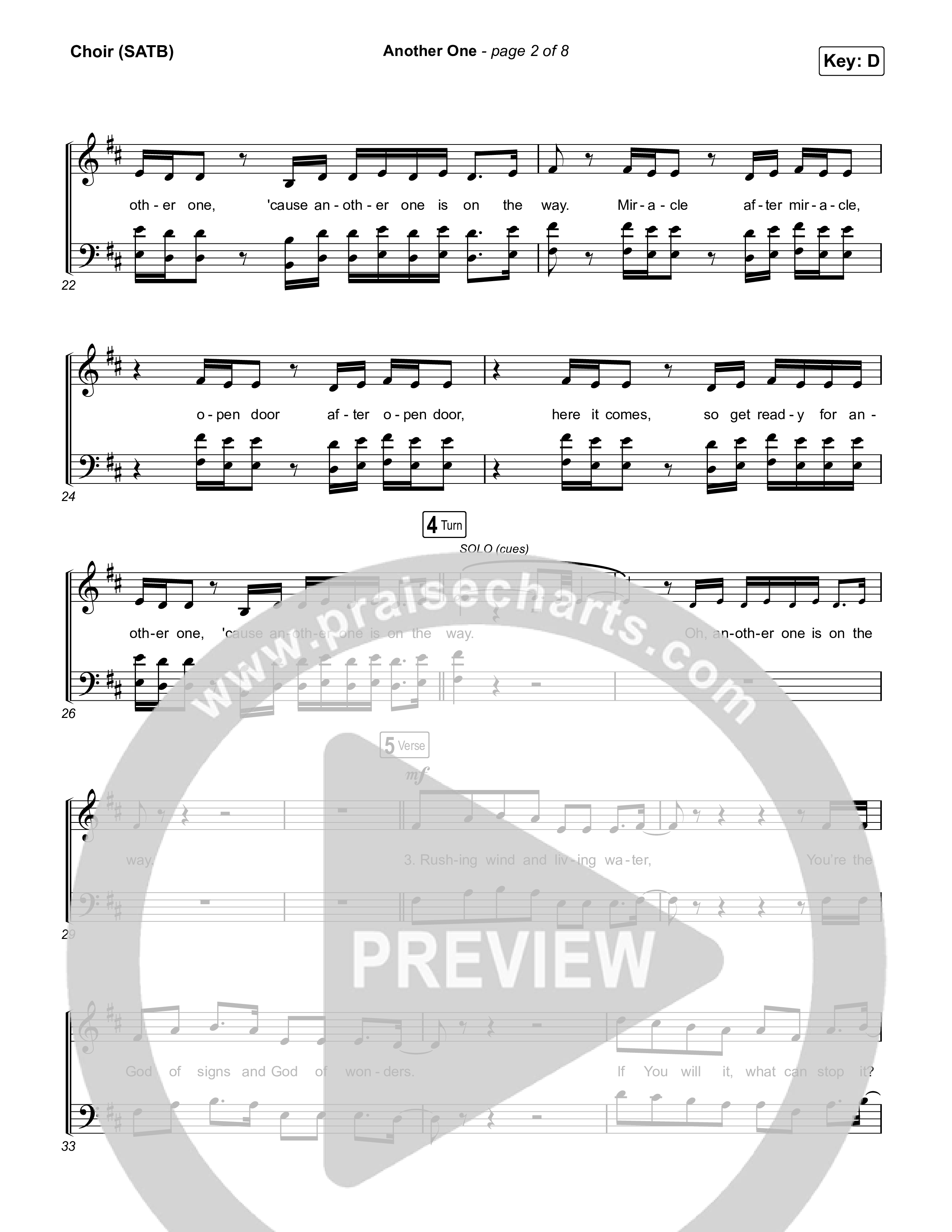 Another One Choir Sheet (SATB) (Elevation Worship)