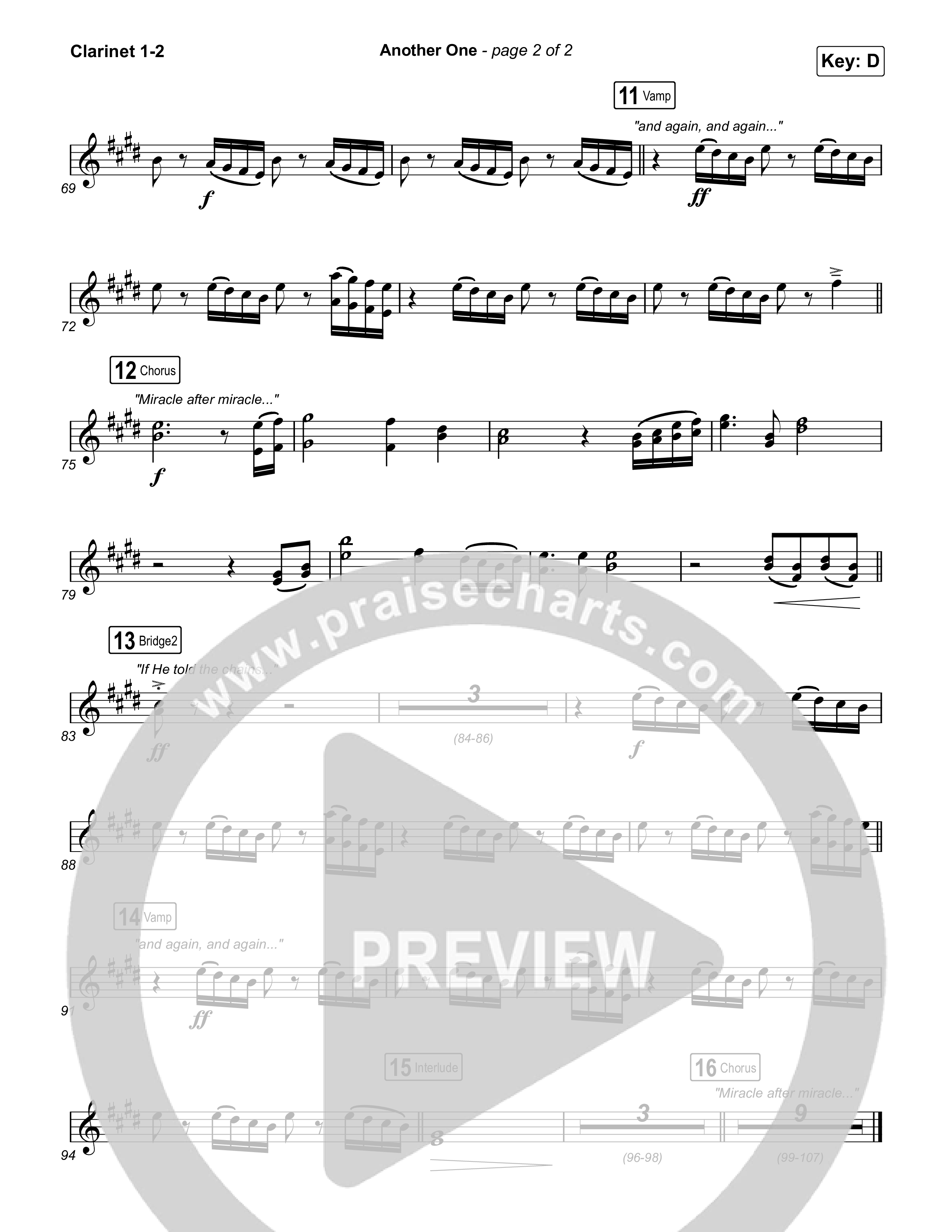 Another One Clarinet 1,2 (Elevation Worship)