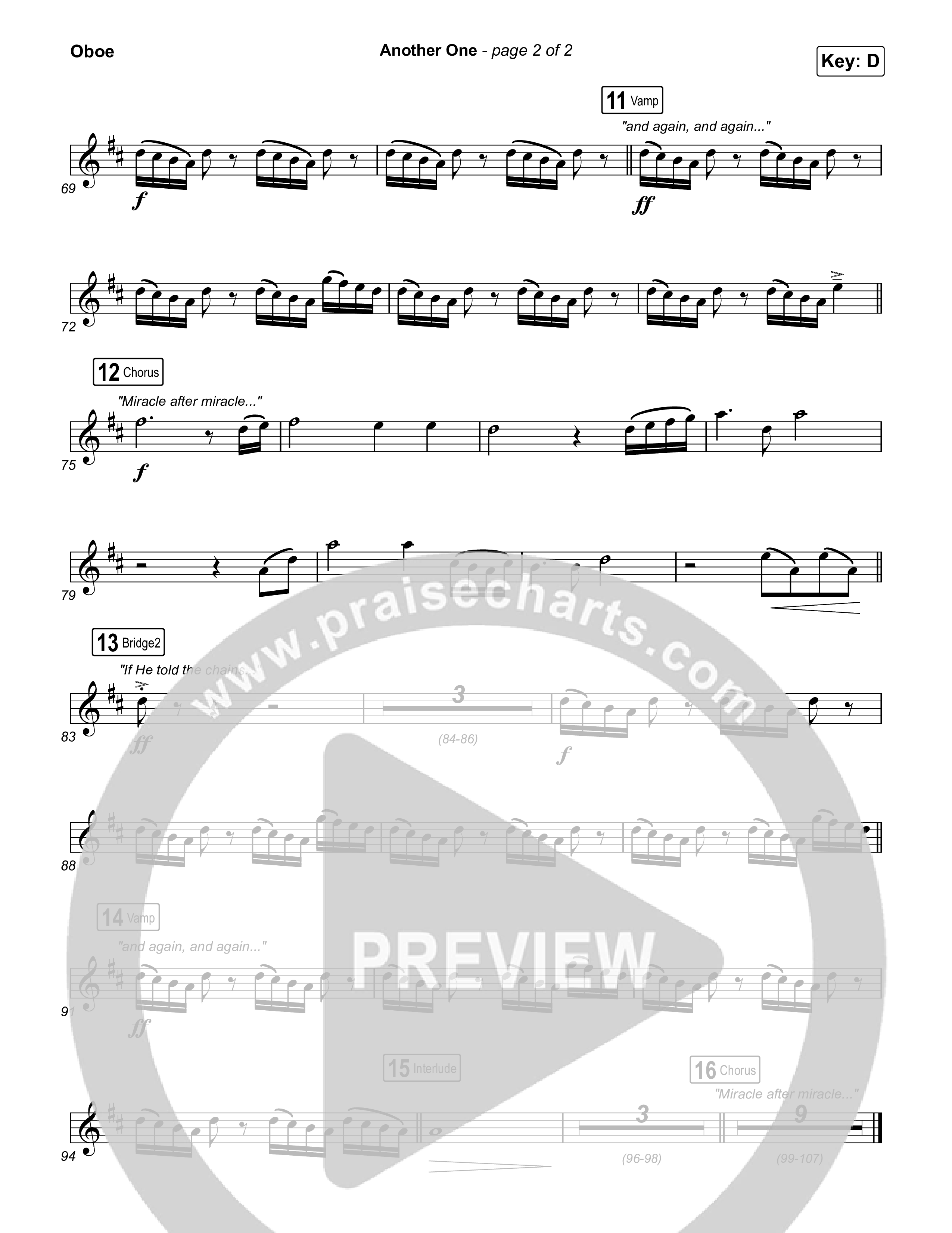 Another One Oboe (Elevation Worship)