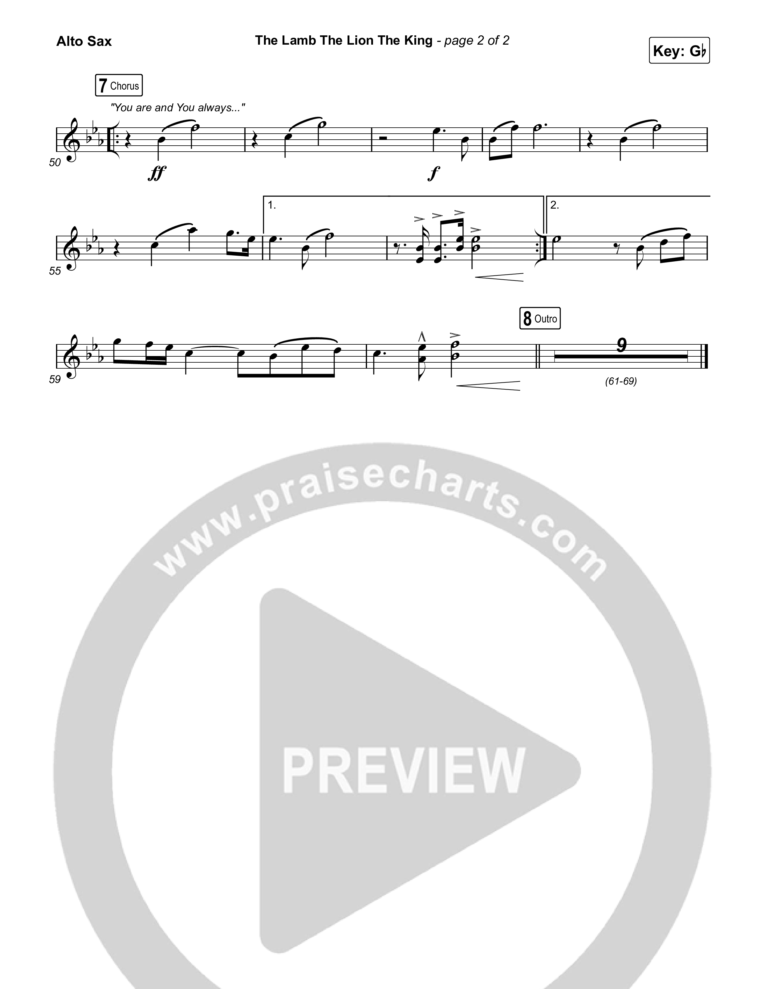 The Lamb The Lion The King Sax Pack (Meredith Andrews)