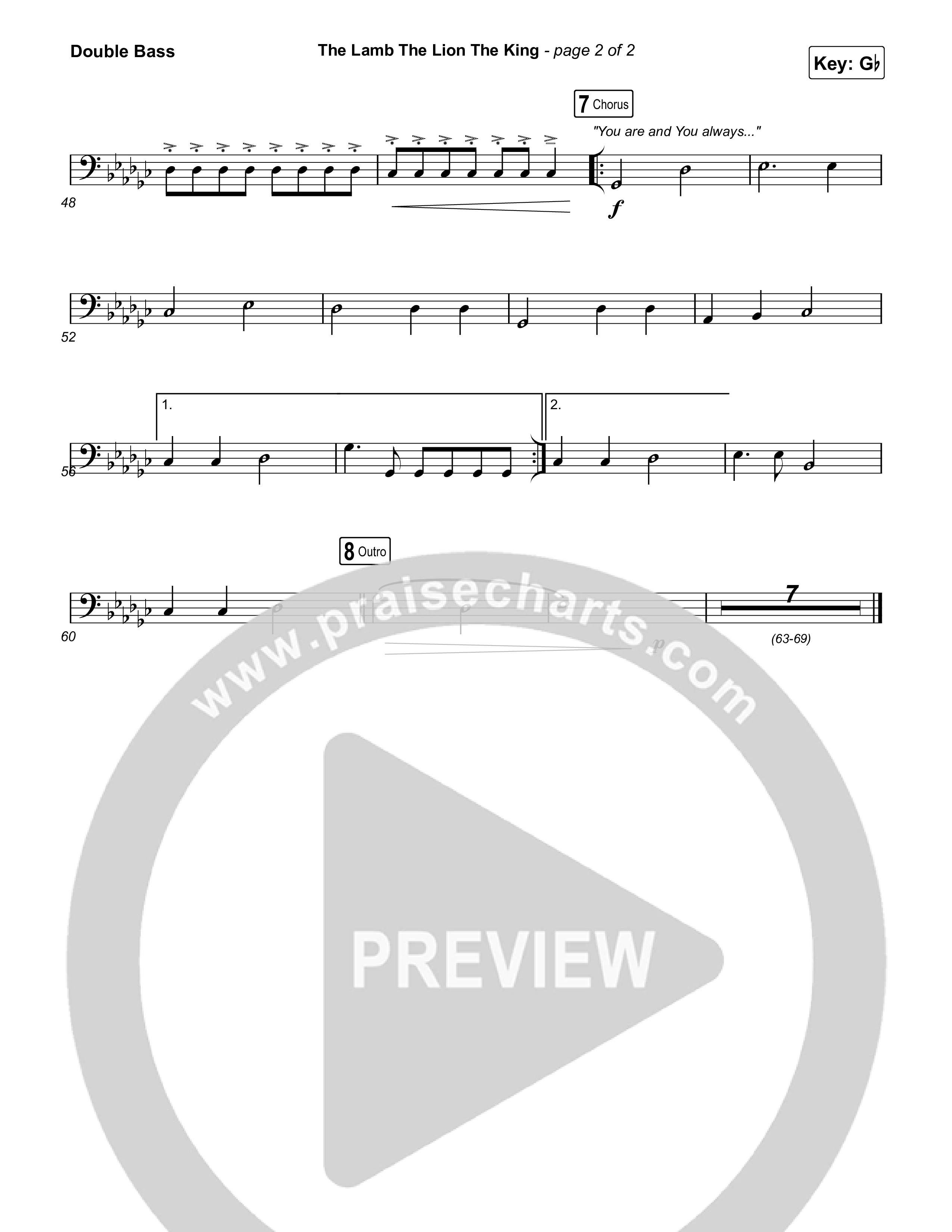 The Lamb The Lion The King Double Bass (Meredith Andrews)