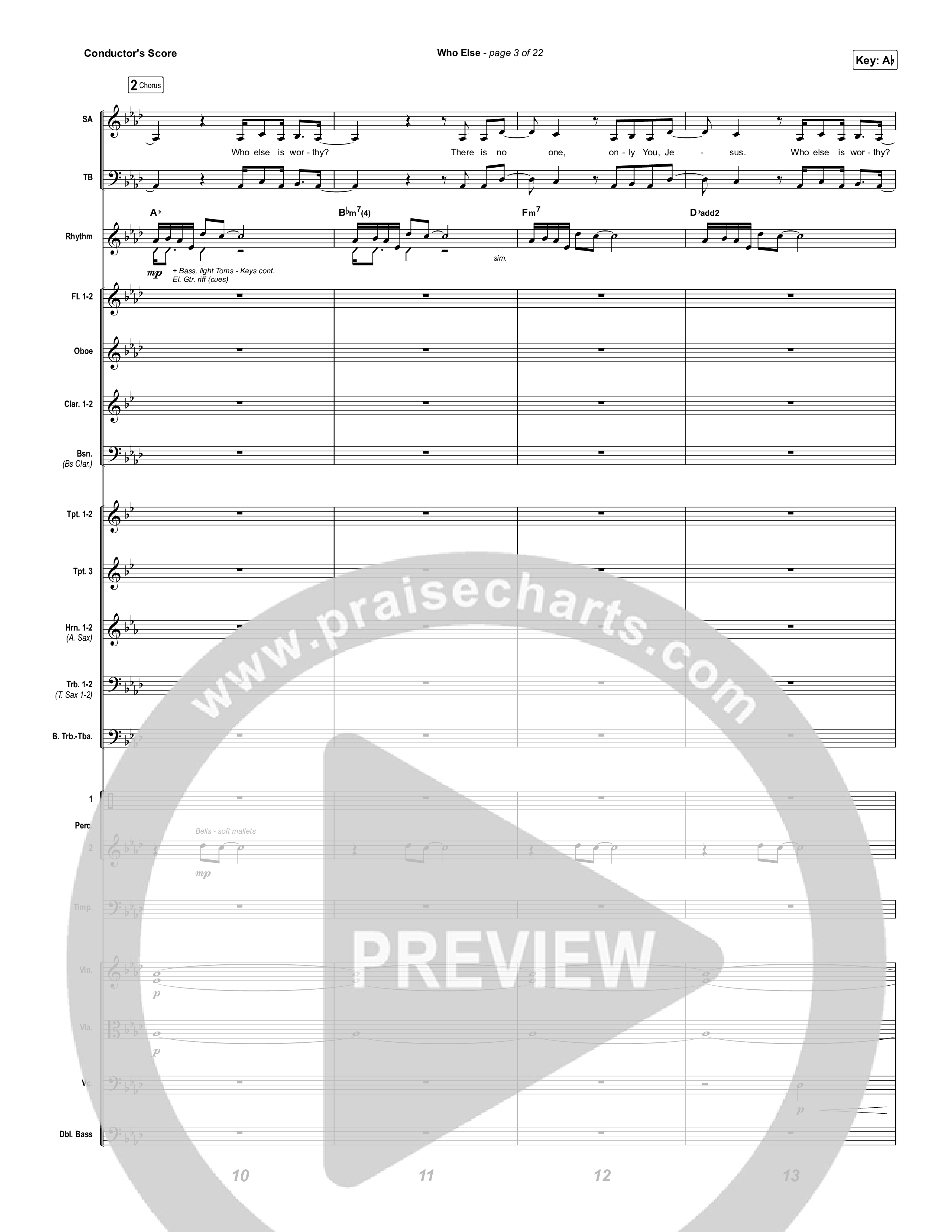 Who Else (Live) Conductor's Score (Gateway Worship / Abbie Gamboa)