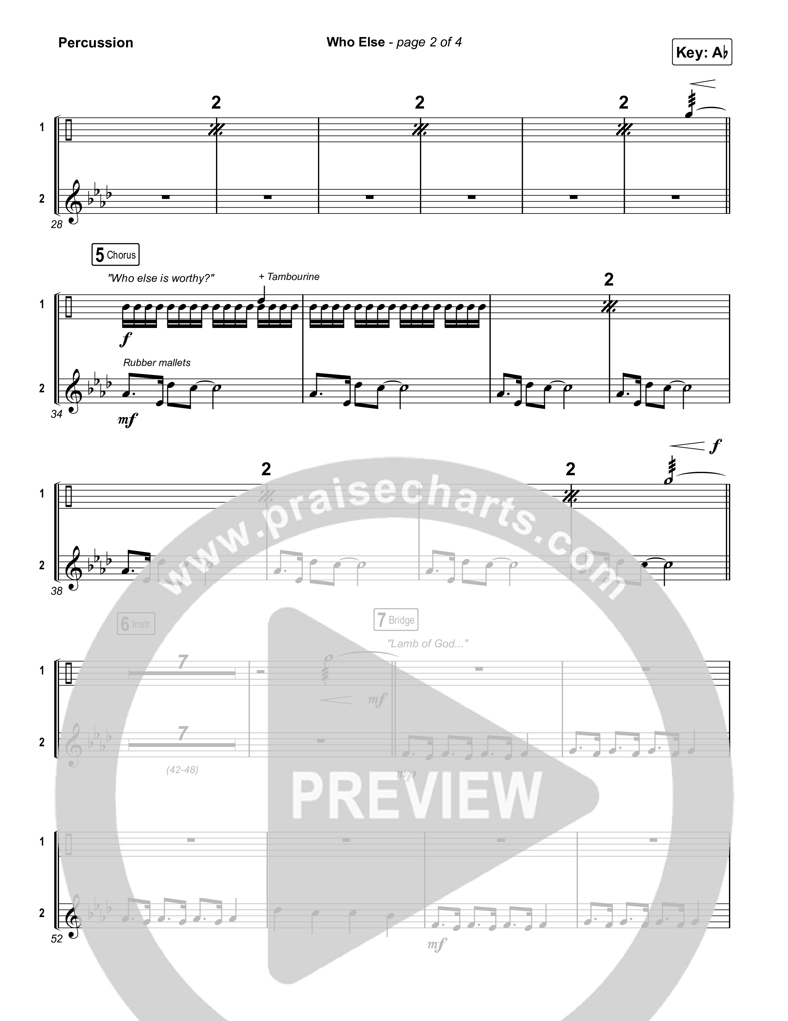 Who Else (Live) Percussion (Gateway Worship / Abbie Gamboa)