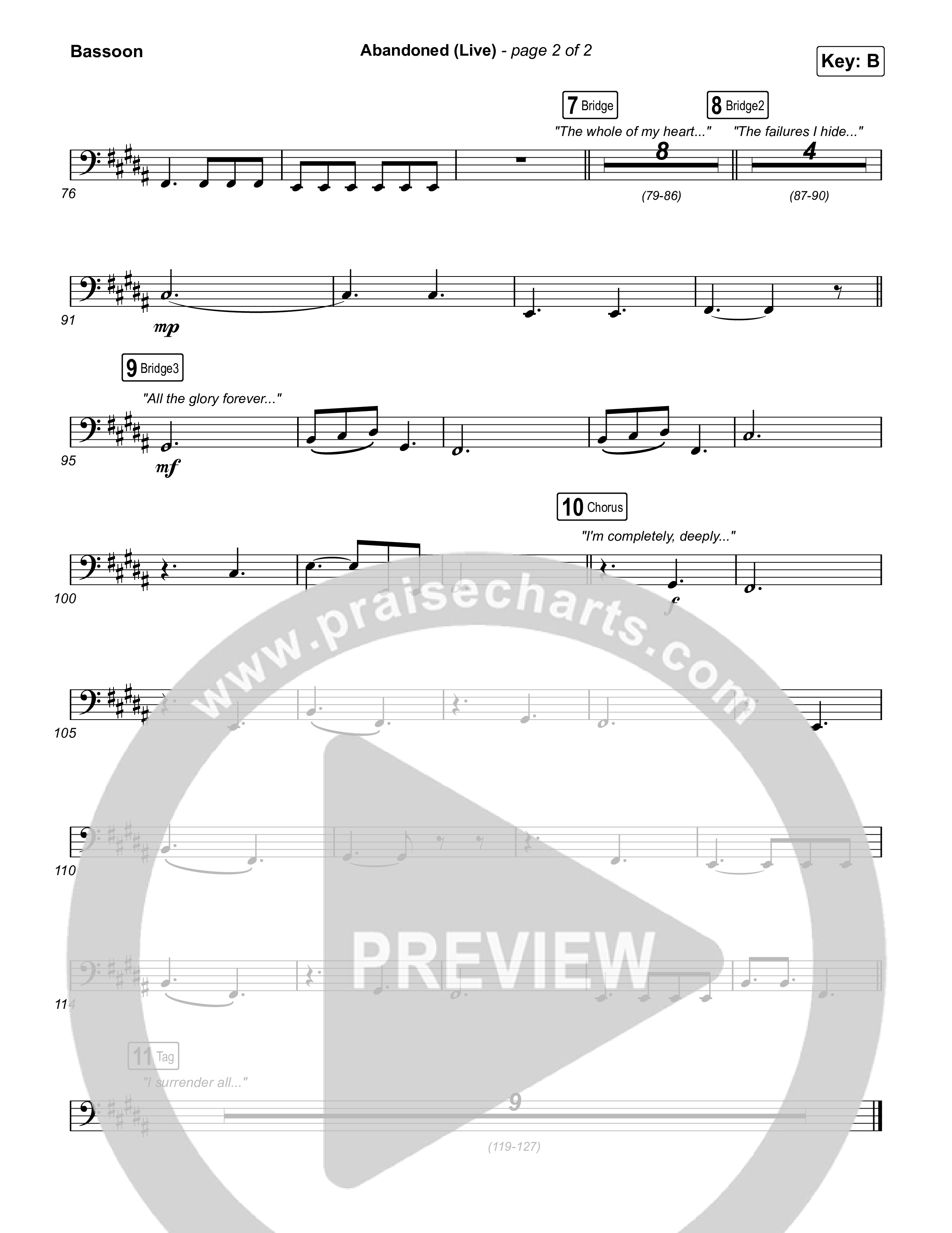 Abandoned (Live) Bassoon (Benjamin William Hastings / Brandon Lake)