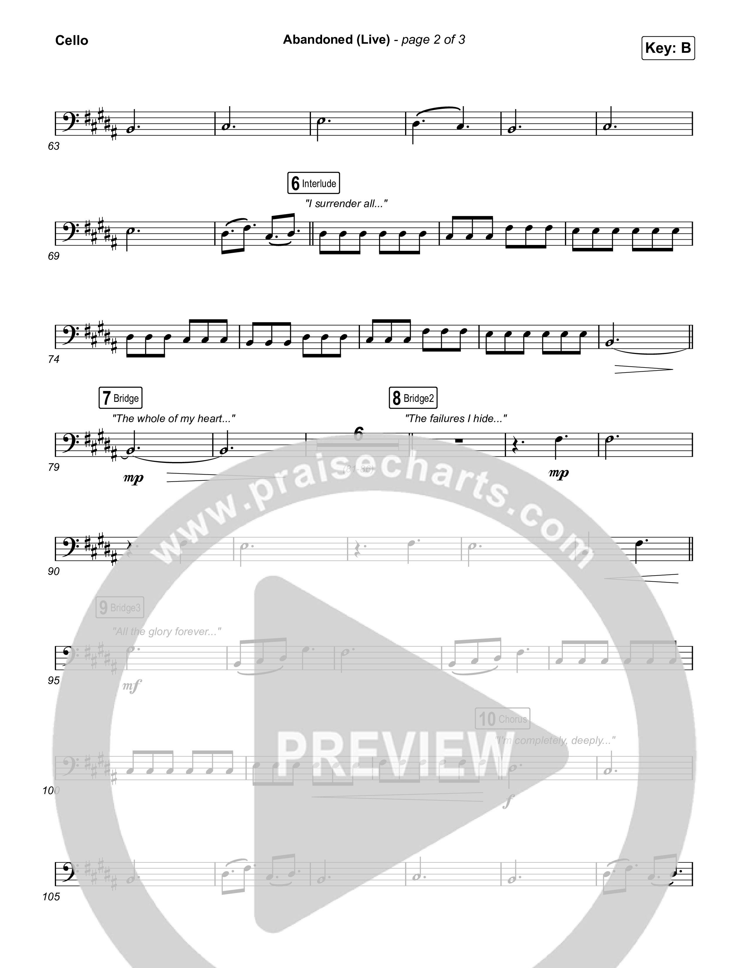 Abandoned (Live) Cello (Benjamin William Hastings / Brandon Lake)