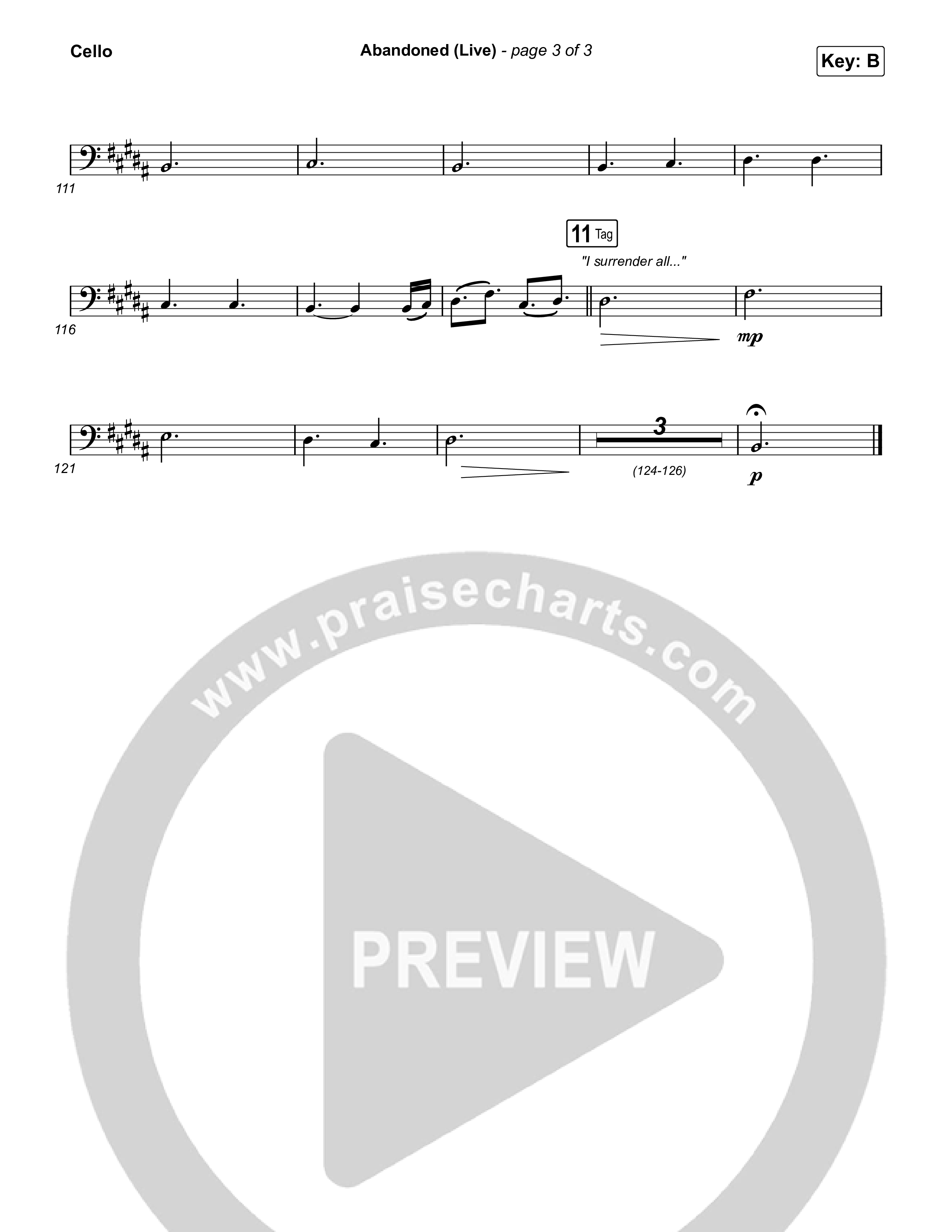 Abandoned (Live) Cello (Benjamin William Hastings / Brandon Lake)