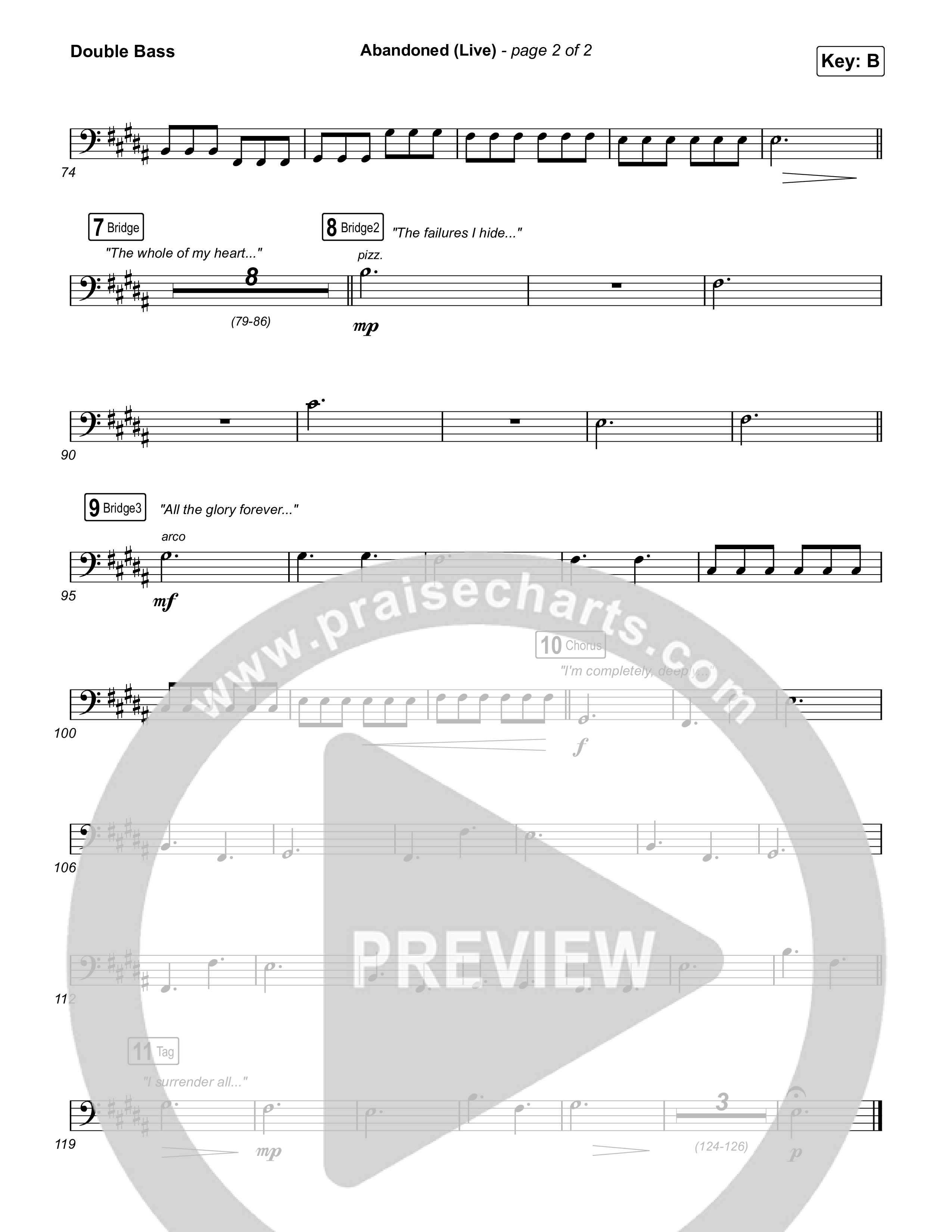 Abandoned (Live) String Bass (Benjamin William Hastings / Brandon Lake)