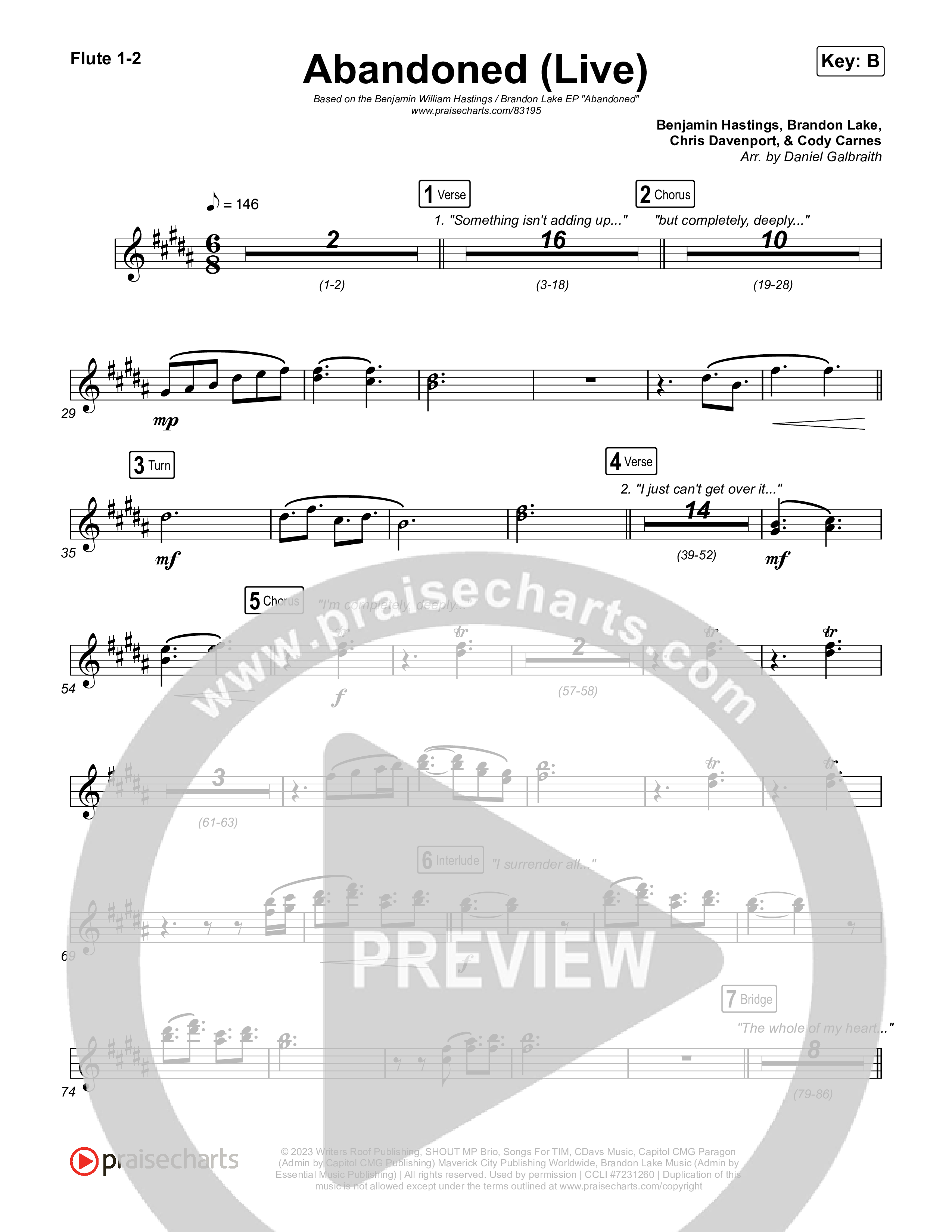 Abandoned (Live) Wind Pack (Benjamin William Hastings / Brandon Lake)