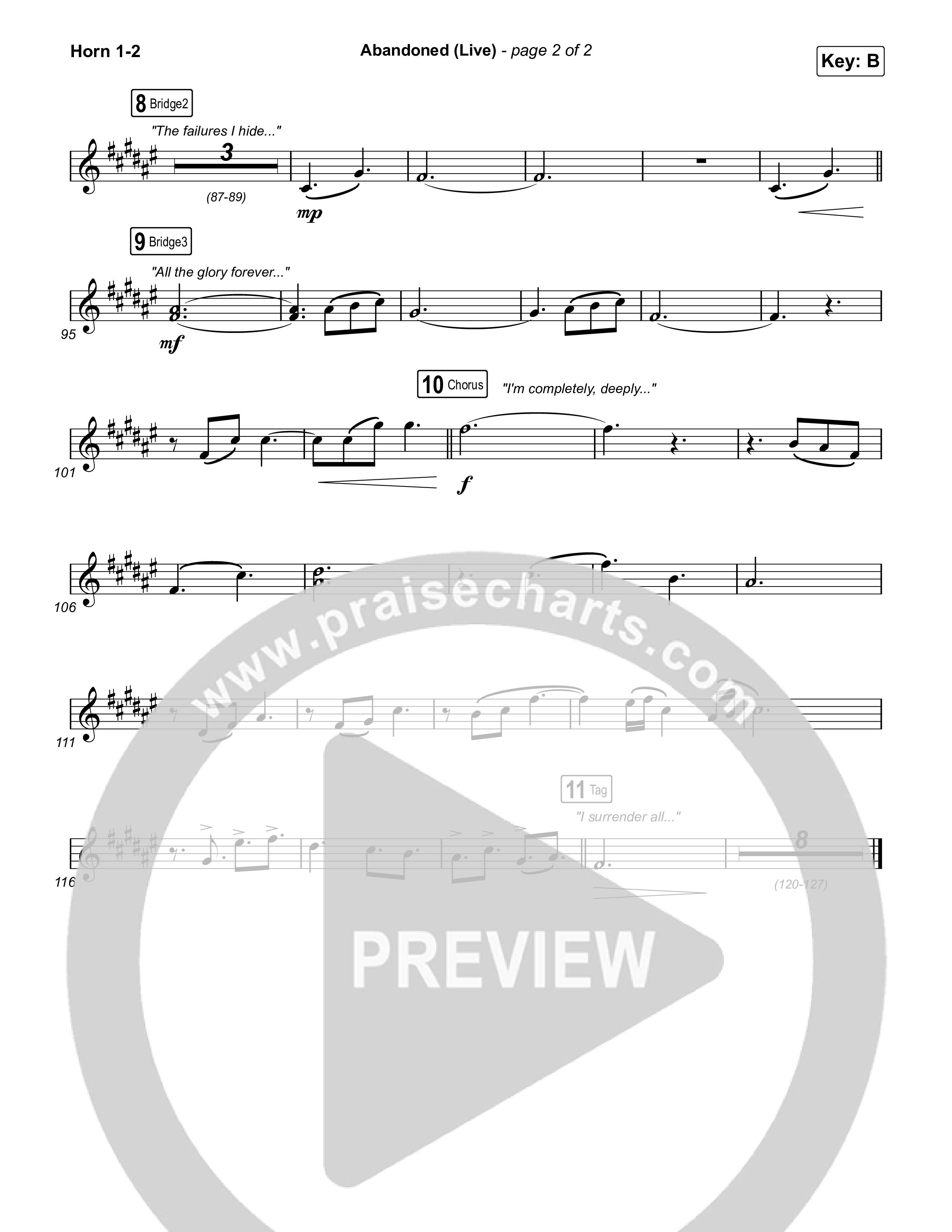 Abandoned (Live) French Horn 1,2 (Benjamin William Hastings / Brandon Lake)