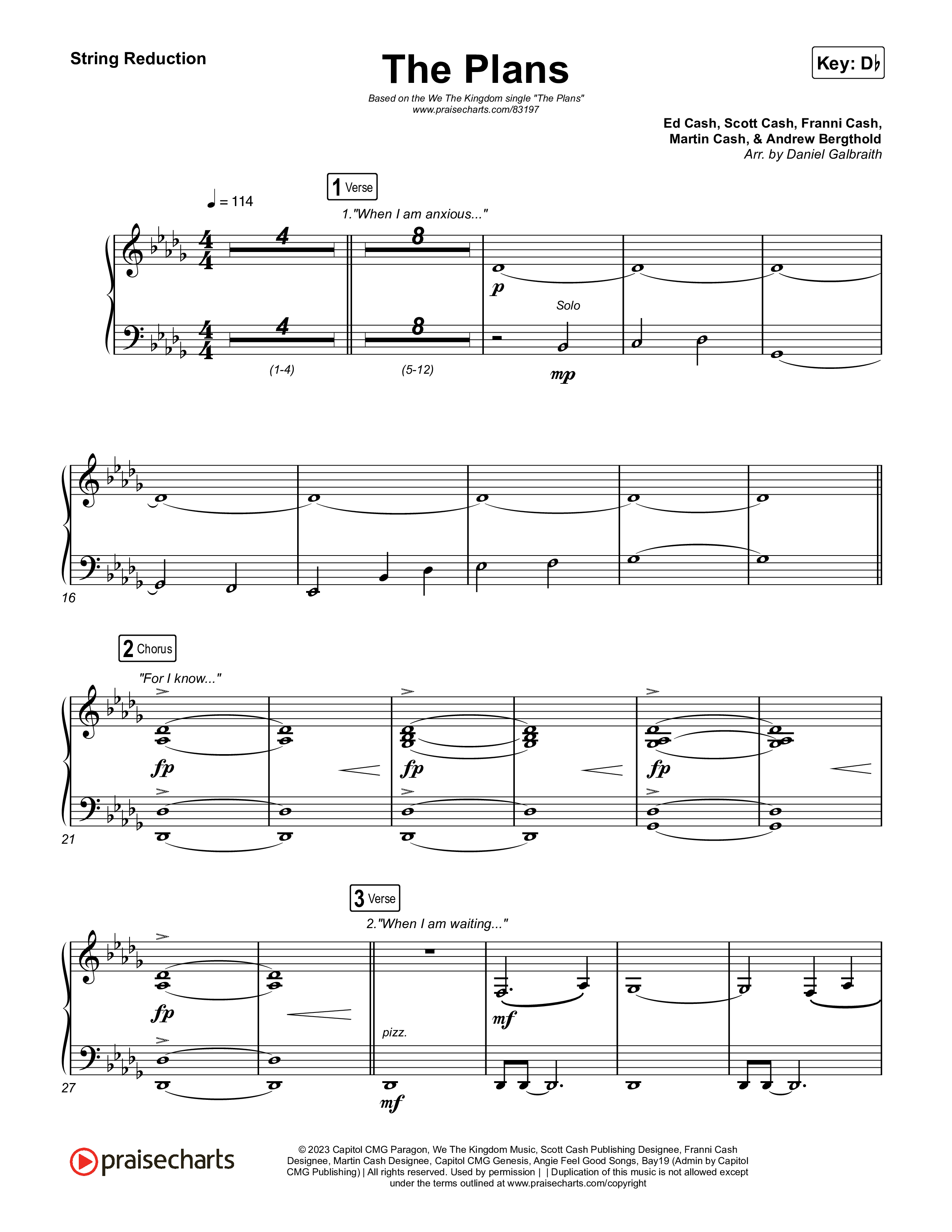 The Plans String Reduction (We The Kingdom)