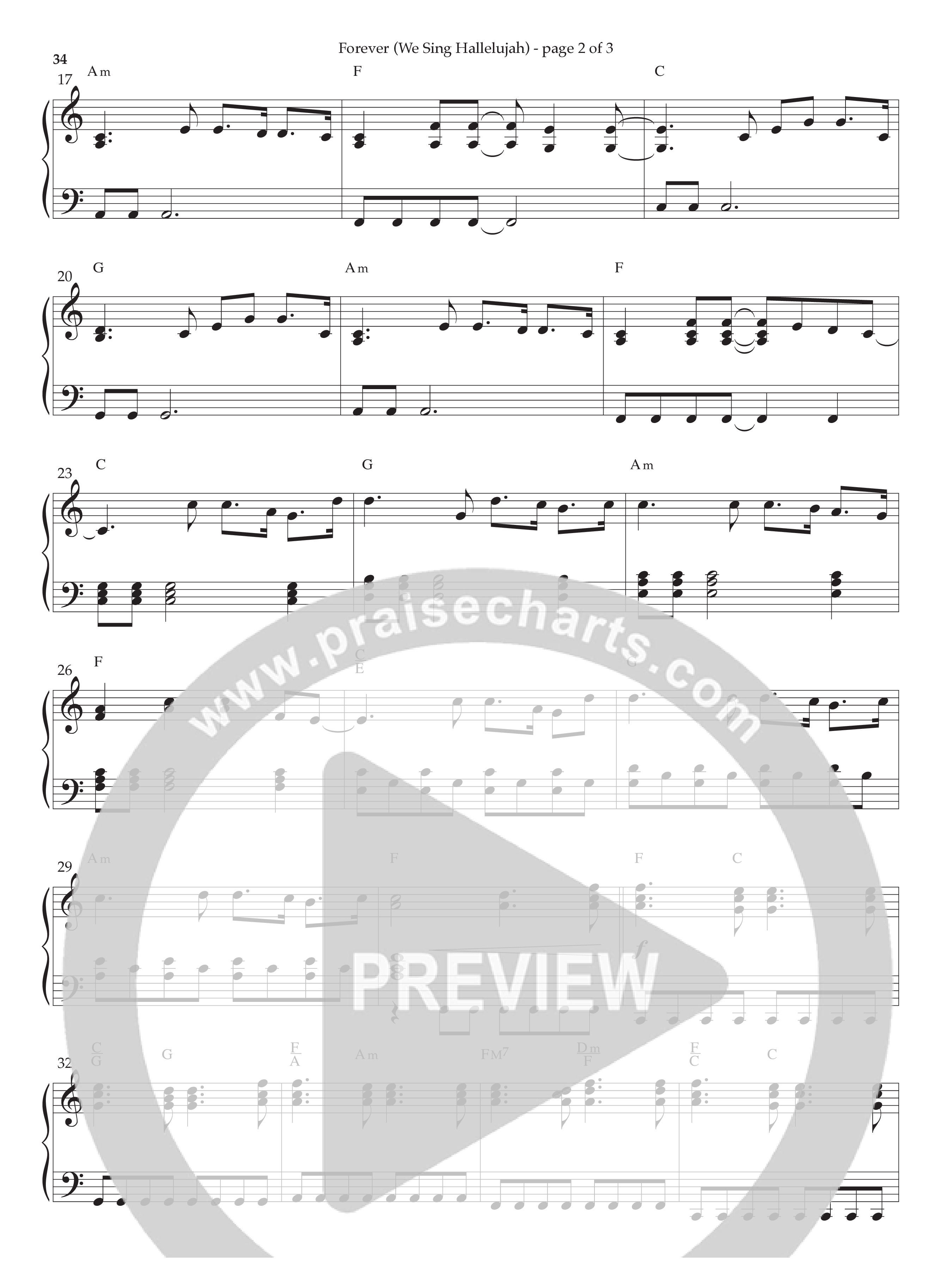 Forever (Instrumental) Piano Sheet (Lifeway Worship / Arr. Phillip Keveren)