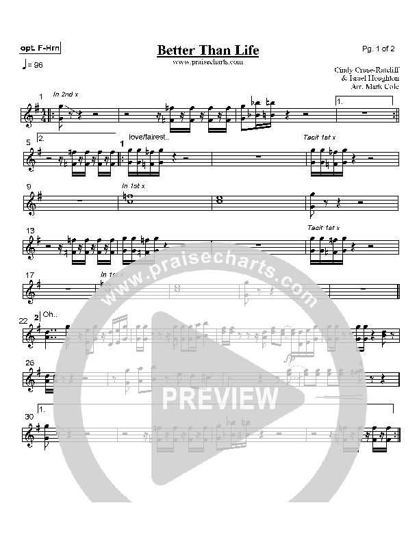 Better Than Life French Horn (Lakewood Church)