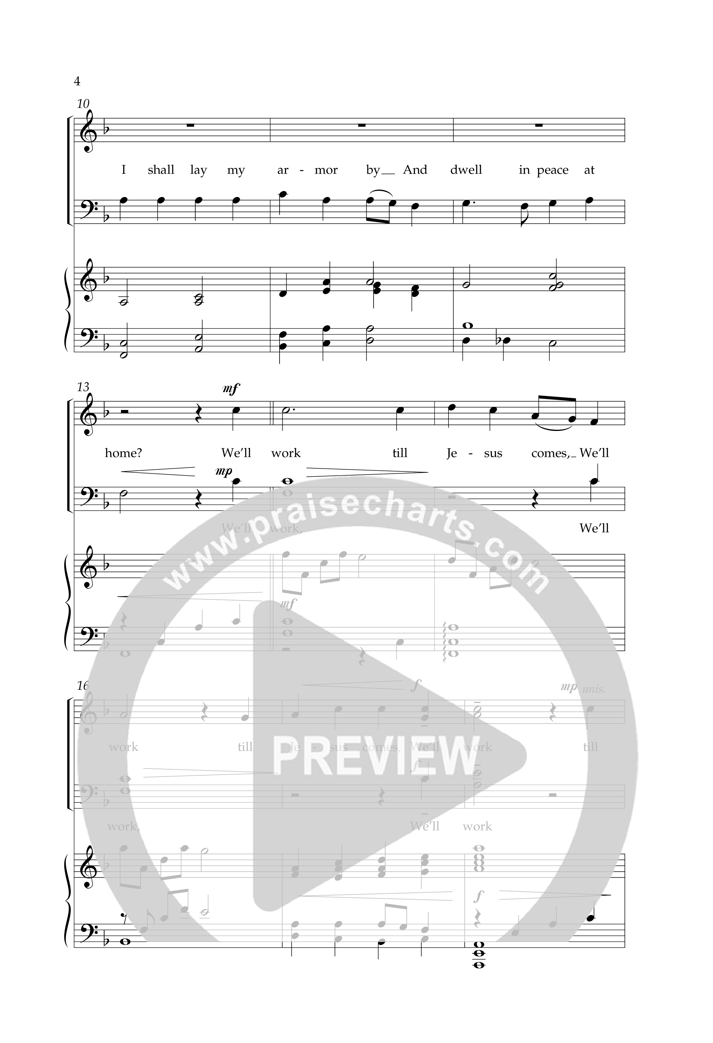 Well Work Till Jesus Comes (Choral Anthem SATB) Anthem (SATB/Piano) (Lifeway Choral / Arr. Phillip Keveren)
