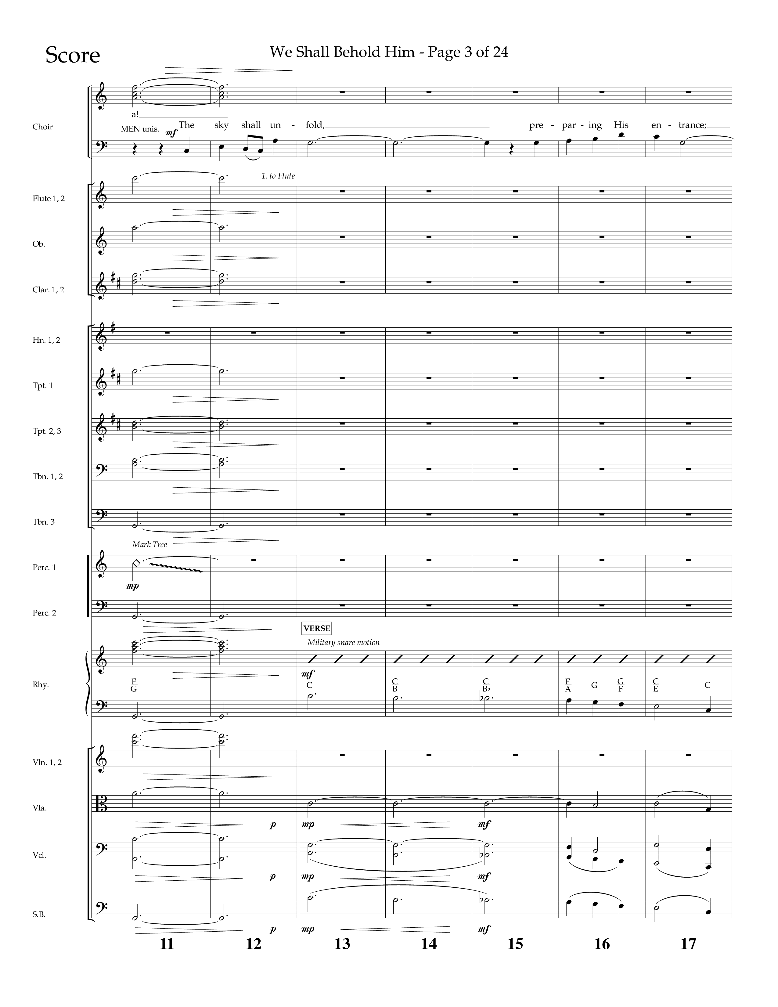 We Shall Behold Him (Choral Anthem SATB) Conductor's Score (Lifeway Choral / Arr. Russell Mauldin)