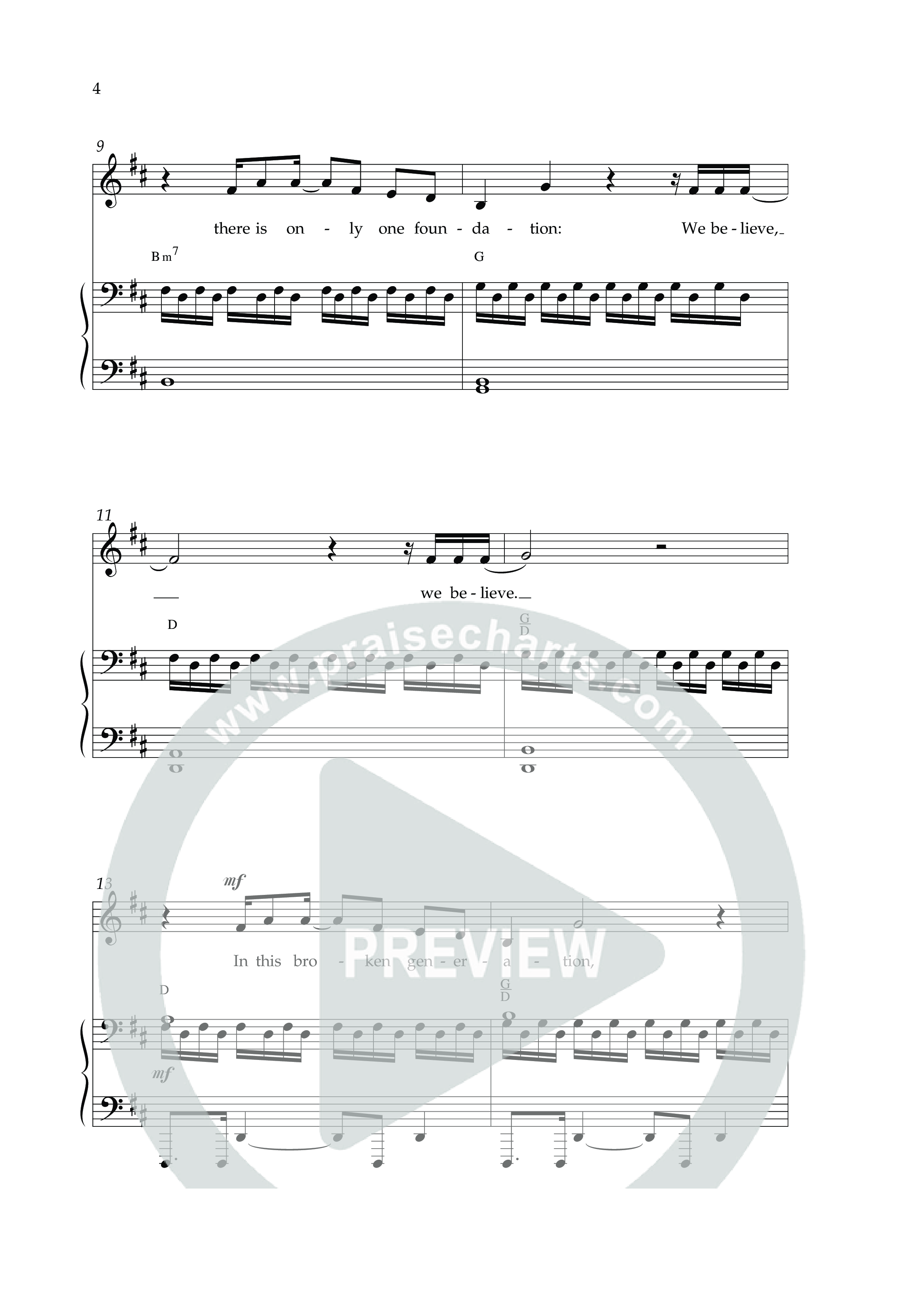 We Believe (Choral Anthem SATB) Anthem (SATB/Piano) (Lifeway Choral / Arr. Cliff Duren)