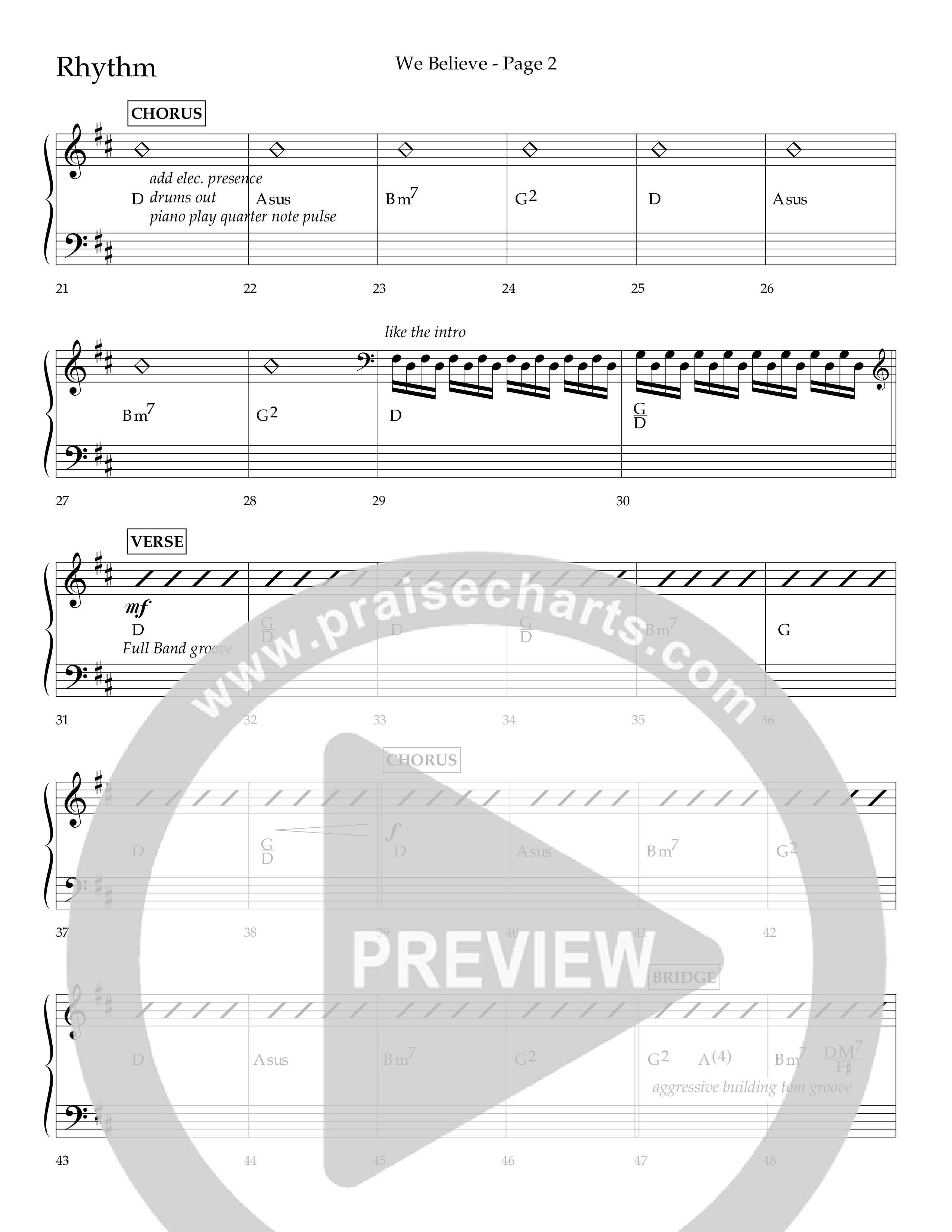 We Believe (Choral Anthem SATB) Lead Melody & Rhythm (Lifeway Choral / Arr. Cliff Duren)