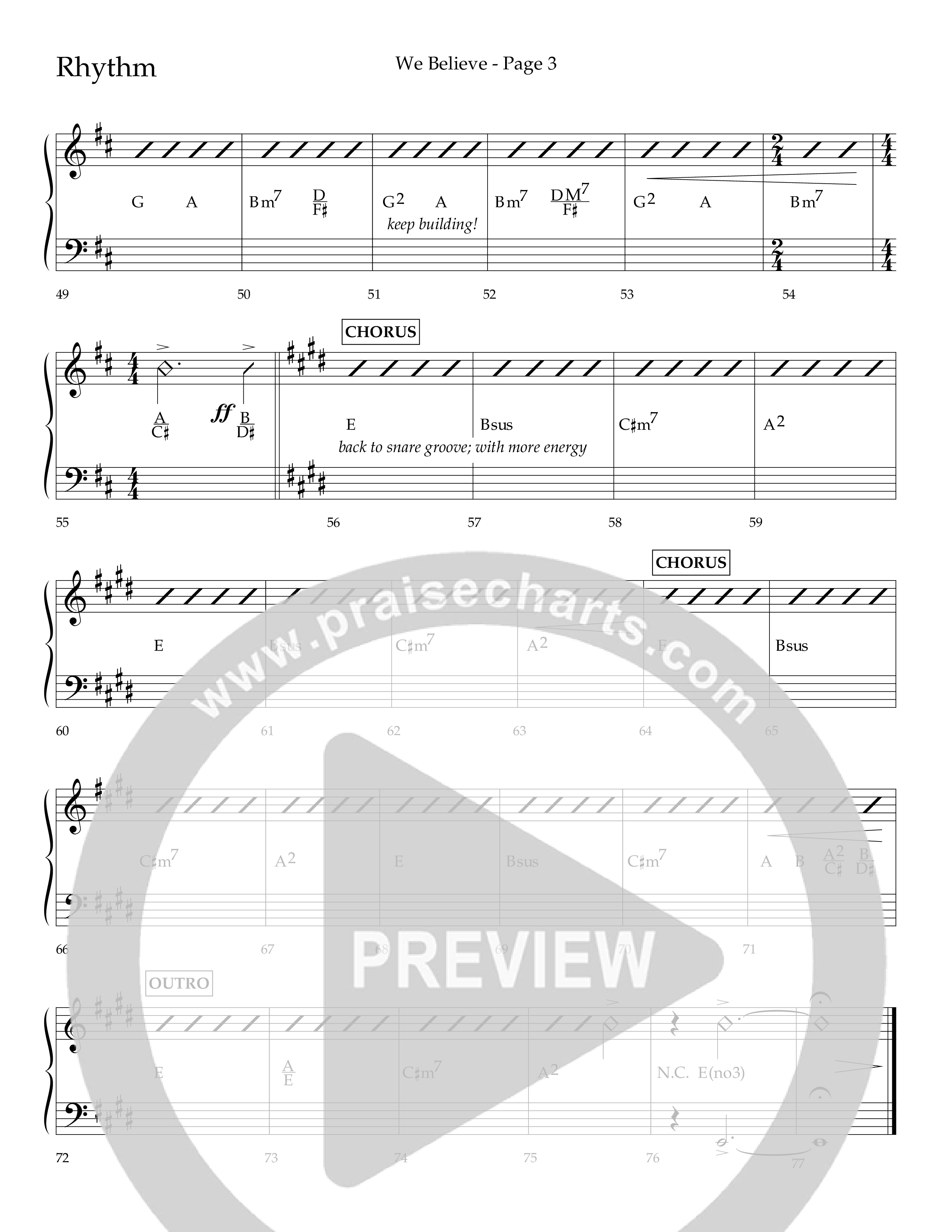 We Believe (Choral Anthem SATB) Lead Melody & Rhythm (Lifeway Choral / Arr. Cliff Duren)