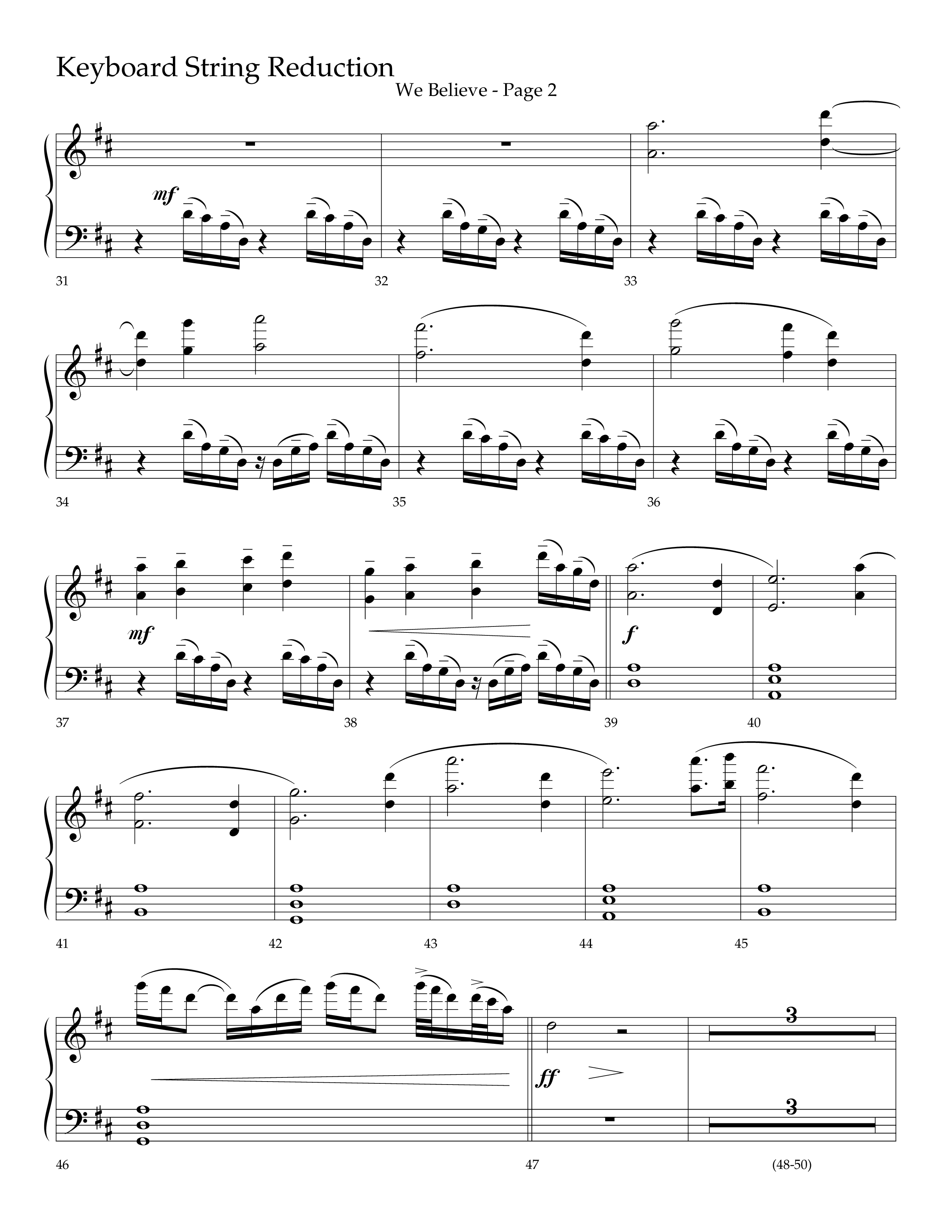 We Believe (Choral Anthem SATB) String Reduction (Lifeway Choral / Arr. Cliff Duren)