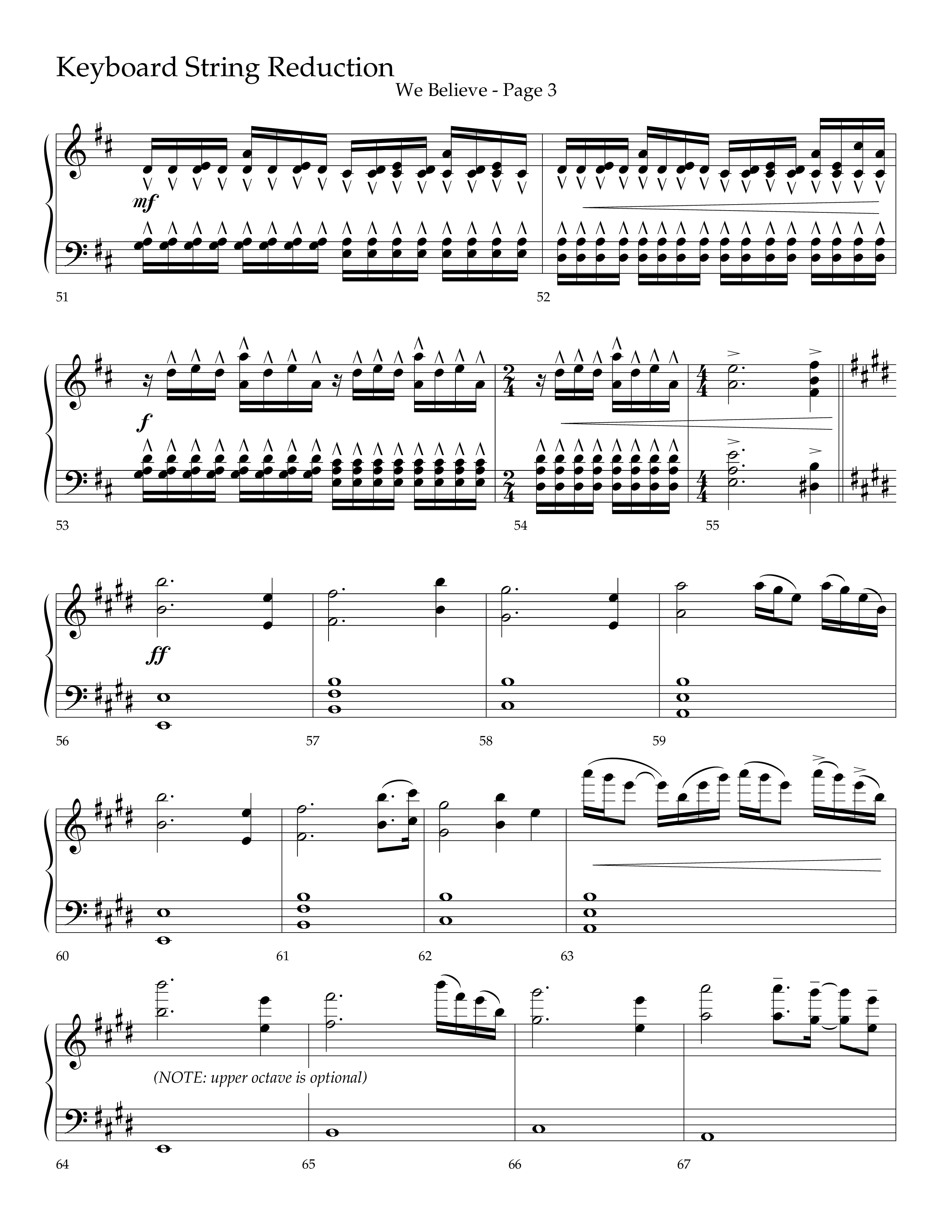 We Believe (Choral Anthem SATB) String Reduction (Lifeway Choral / Arr. Cliff Duren)