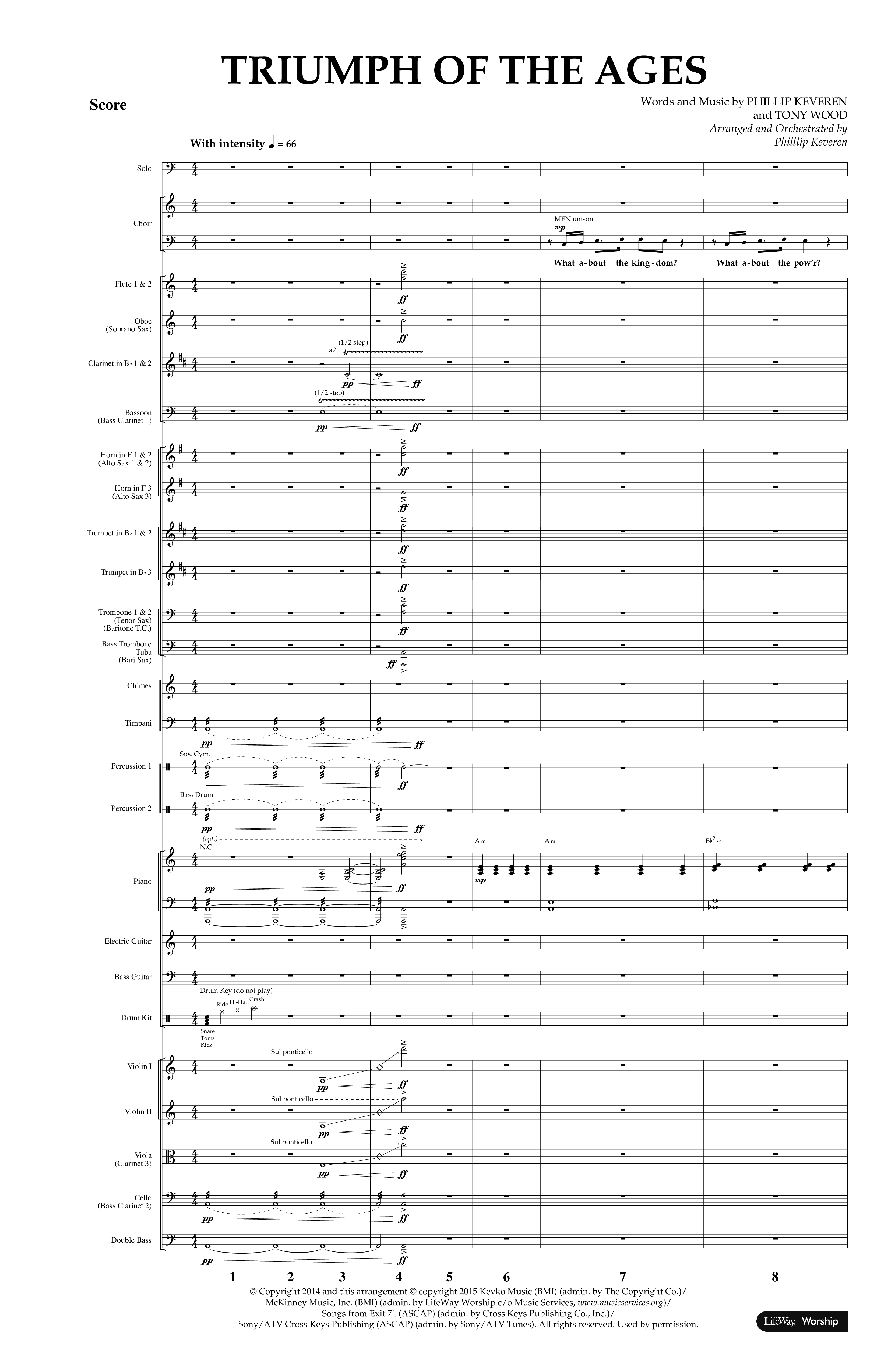 Triumph Of The Ages (Choral Anthem SATB) Conductor's Score (Lifeway Choral / Arr. Phillip Keveren)